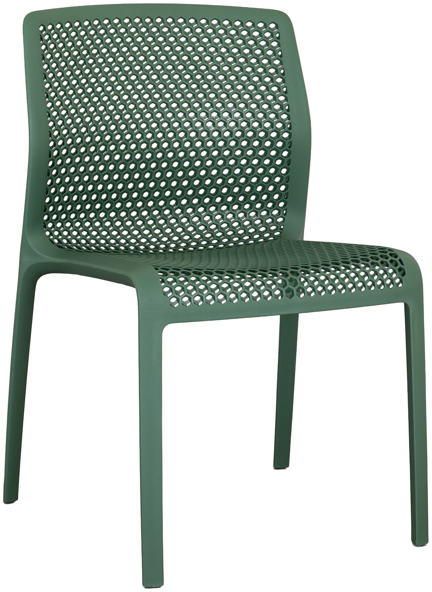 silla de comedor bee con marco de polipropileno verde - image 2