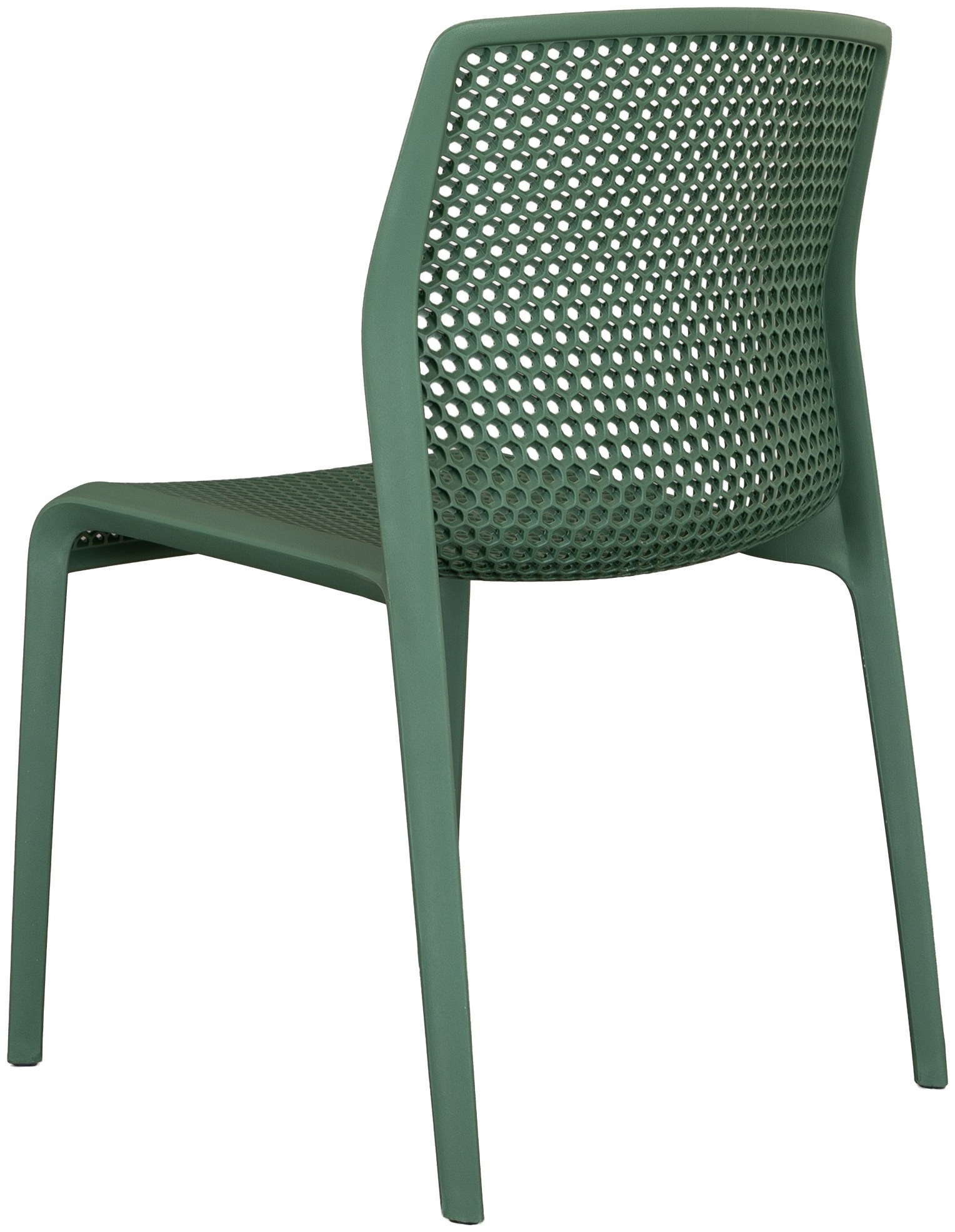 silla de comedor bee con marco de polipropileno verde - image 5