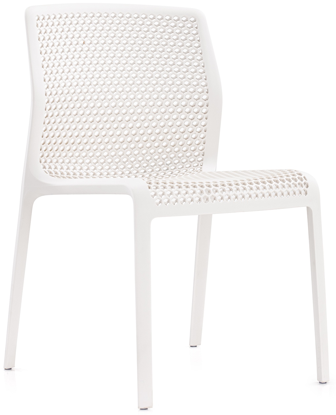 silla de comedor bee con marco de Polipropileno blanco hueso - image 1