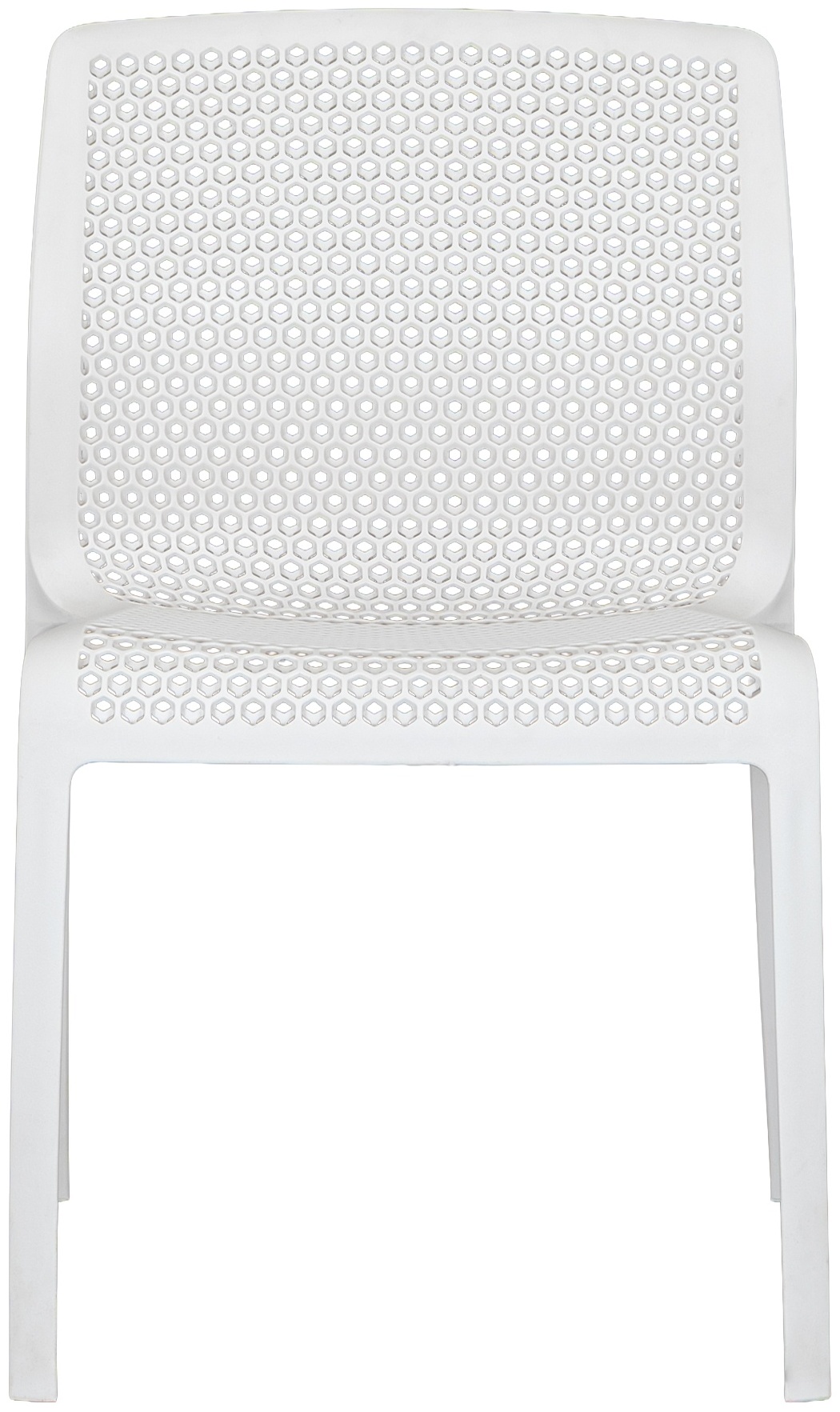 silla de comedor bee con marco de Polipropileno blanco hueso - image 2