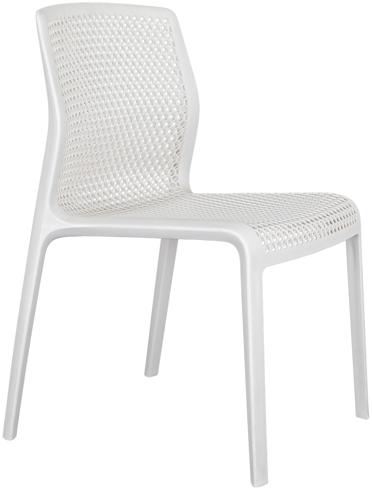 silla de comedor bee con marco de Polipropileno blanco hueso - image 3