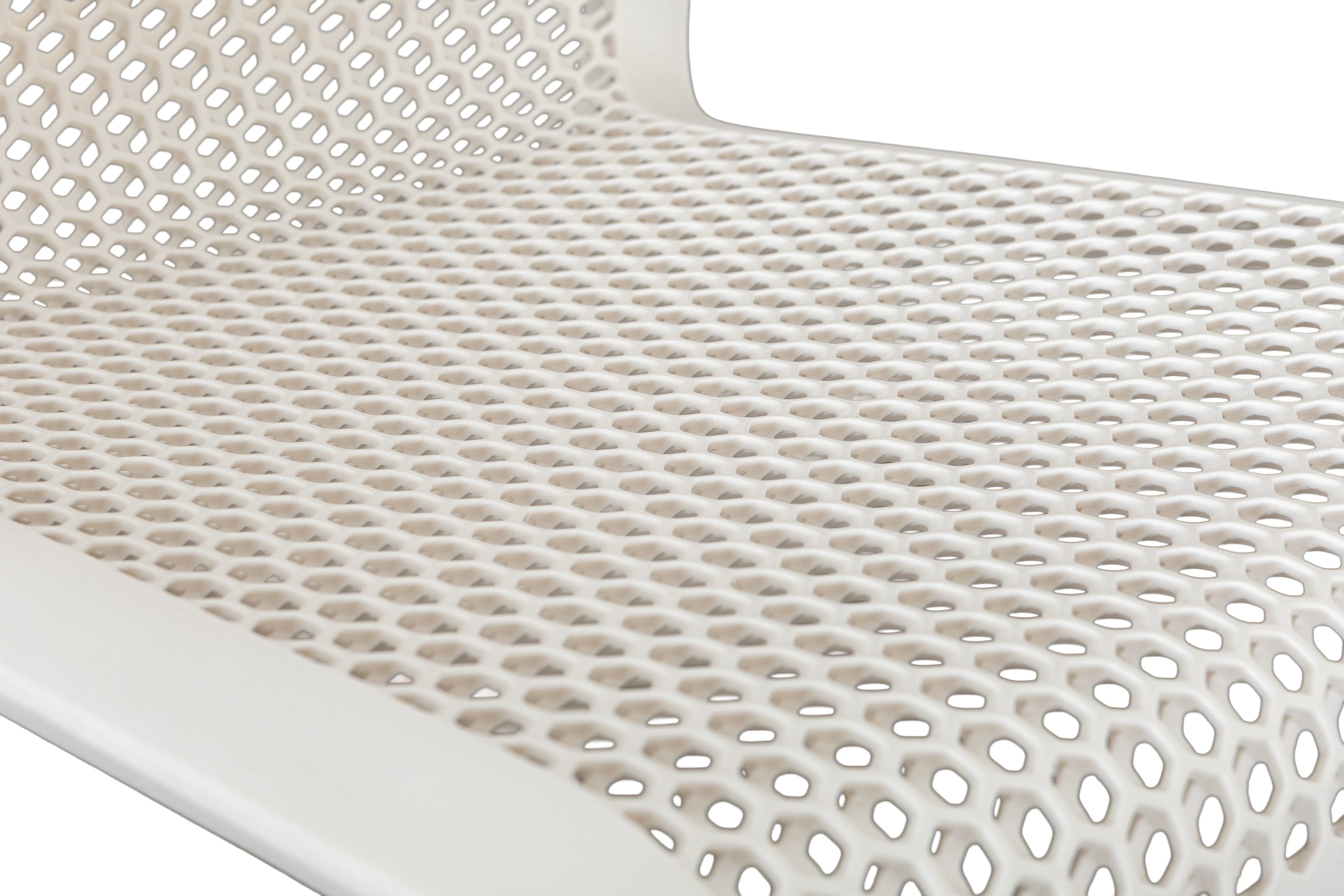 silla de comedor bee con marco de Polipropileno blanco hueso - image 4