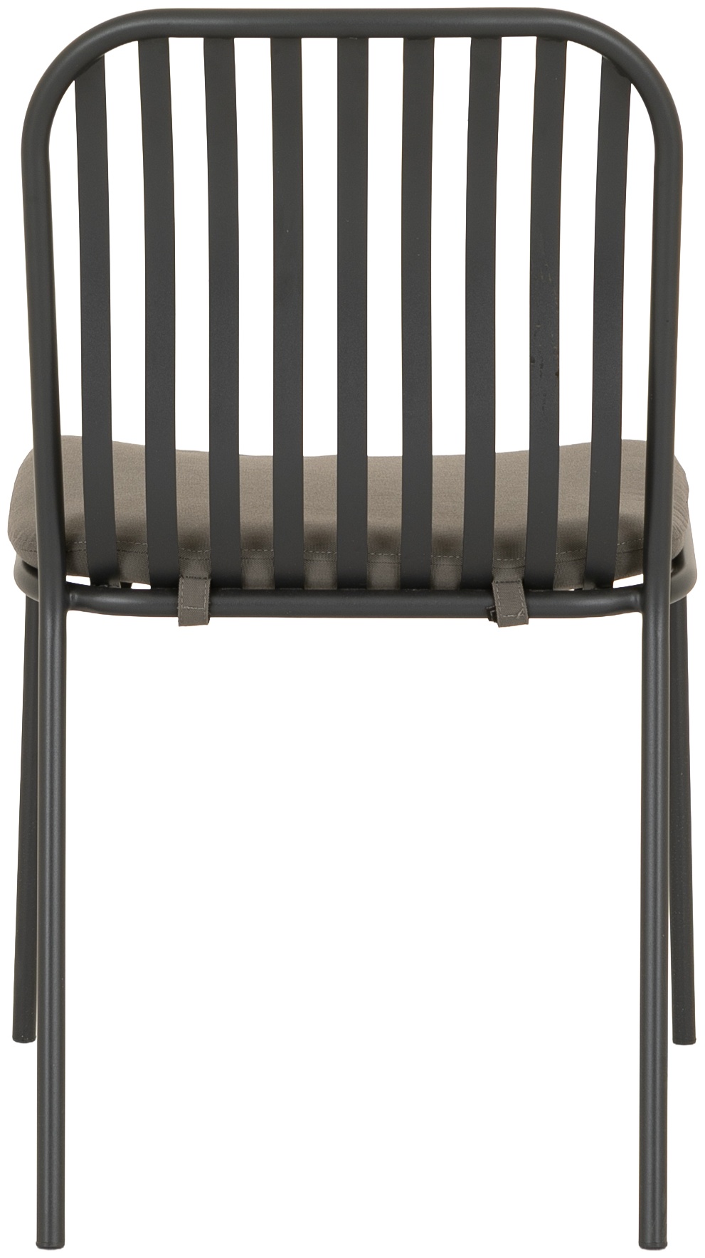 Petrol Side Chair with Black Powder coated steel frame, Solara Charcoal Fabric - image 3