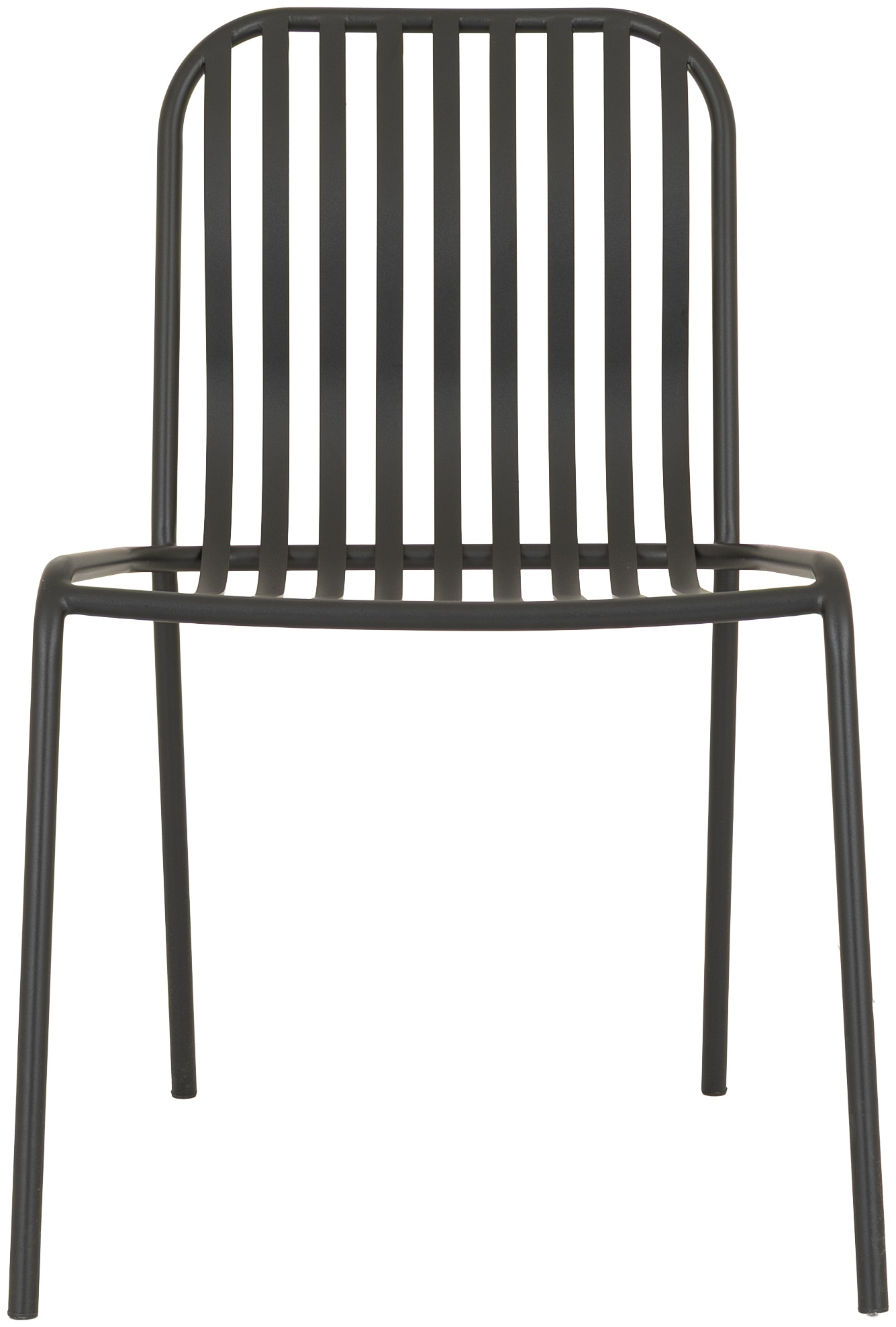 Silla lateral Petrol con marco de acero con pintura electrostática negra, tela Solara Charcoal. - image 4