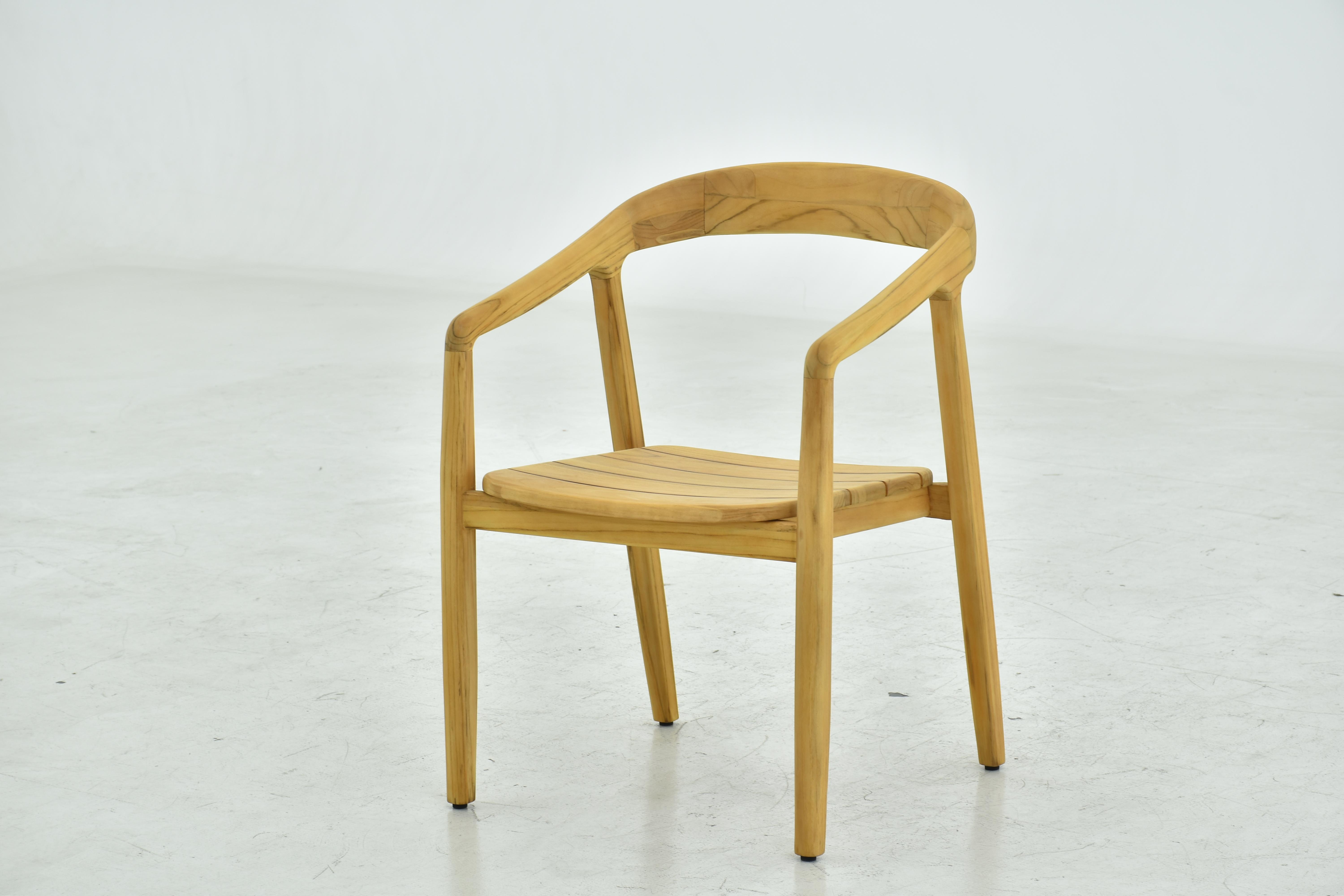 River teak arm cahir with Teak frame - image 1