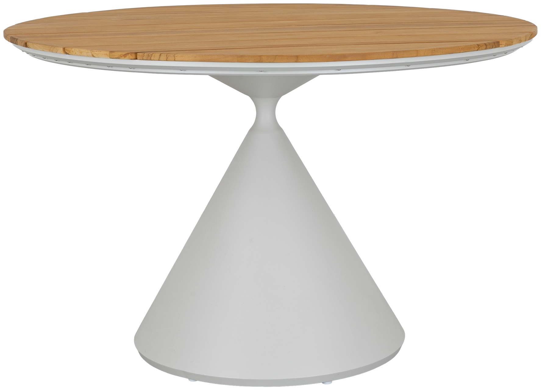 Trumpet pedestal base with Cream powder coated aluminum frame - image 1