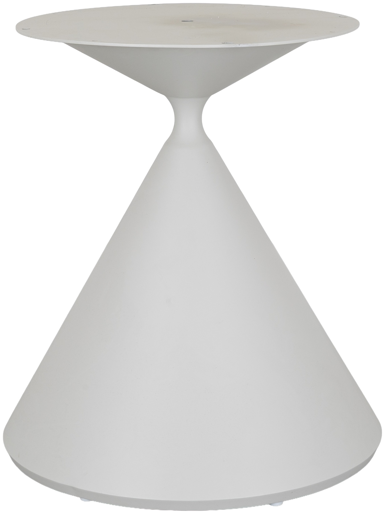 Trumpet pedestal base with Cream powder coated aluminum frame - image 2