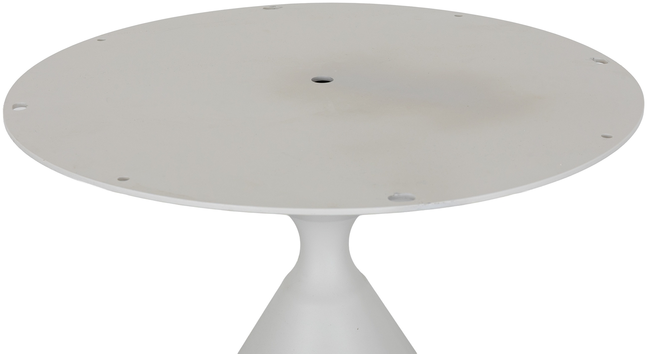 Trumpet pedestal base with Cream powder coated aluminum frame - image 3