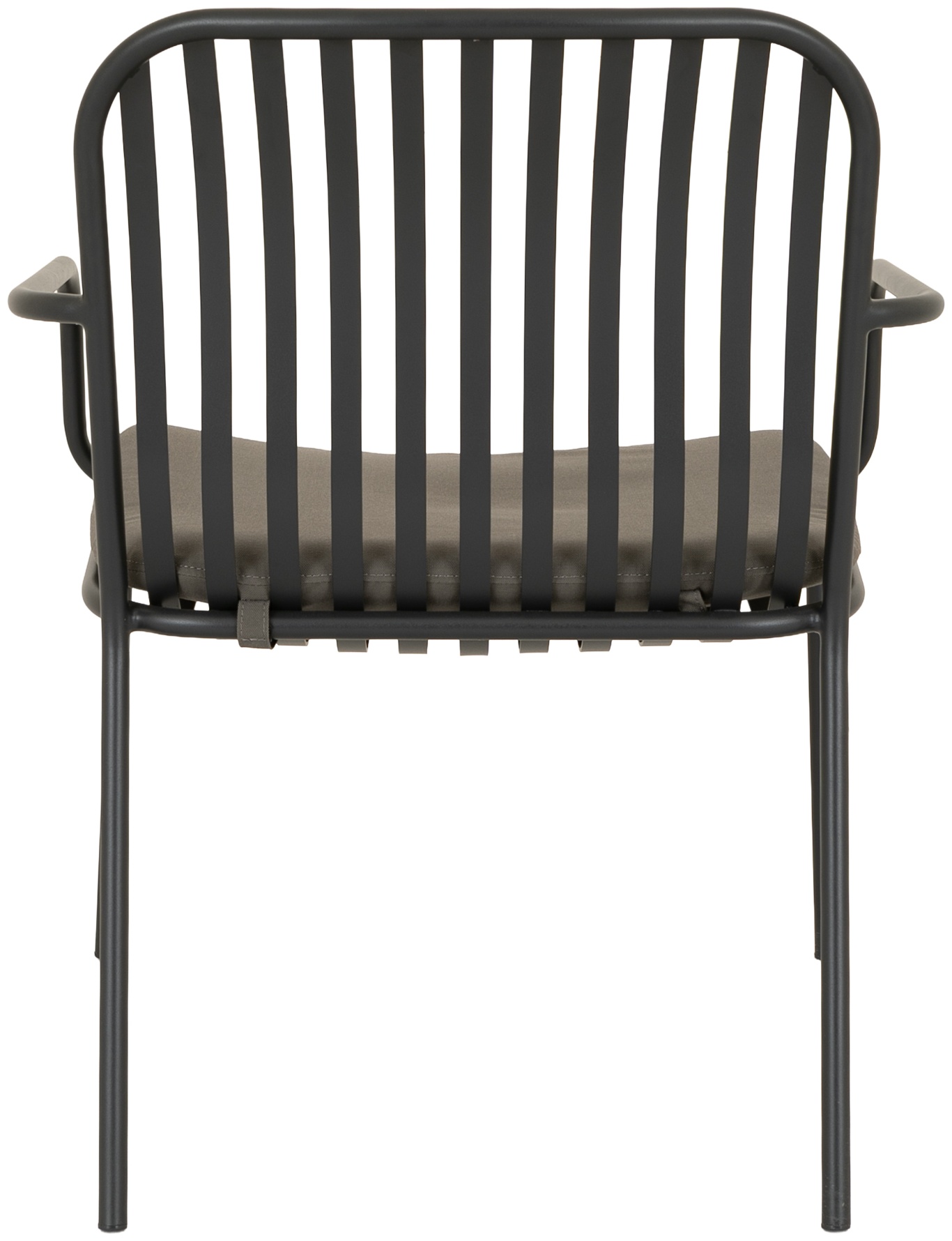 Petrol Lounge Chair with Black Powder coated steel frame, Solara Charcoal Fabric - image 1