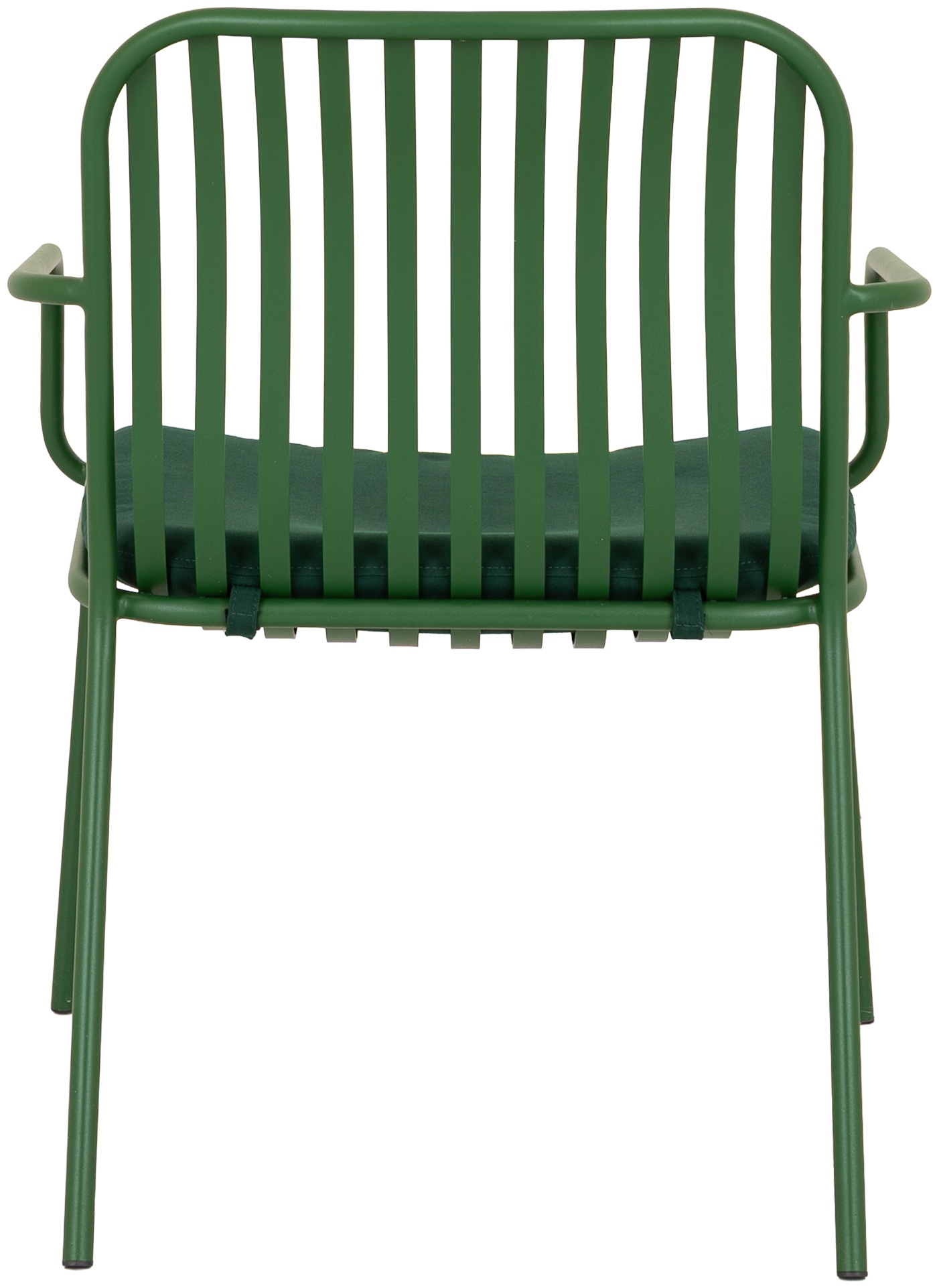 Poltrona Petrol con marco de acero pintura electrostática verde, tela Solara Forest Green. - image 4