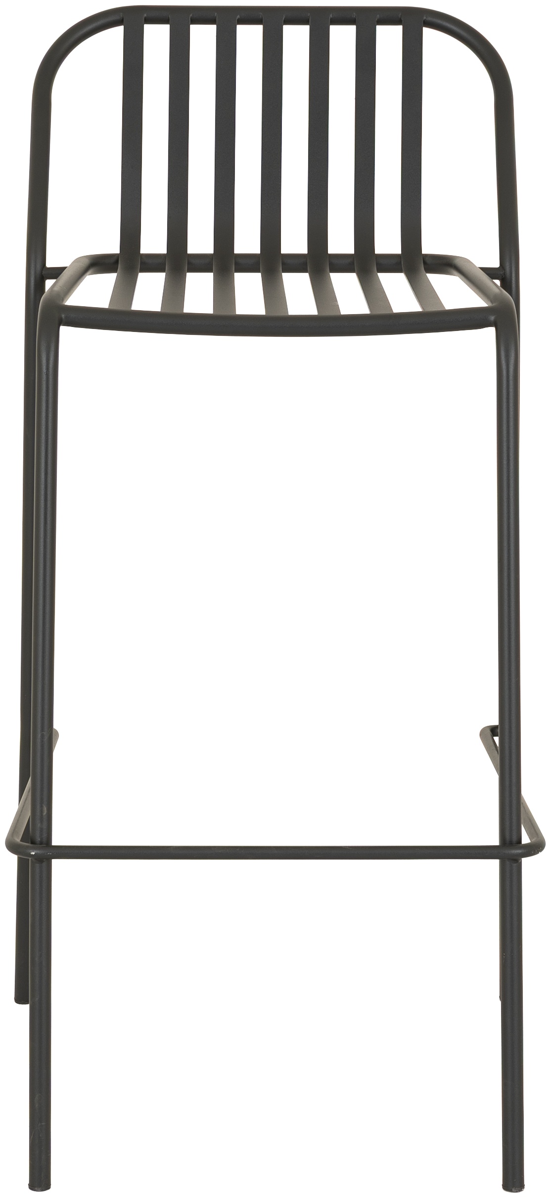 Silla de bar Petrol con marco de acero pintura electrostática negra - image 1