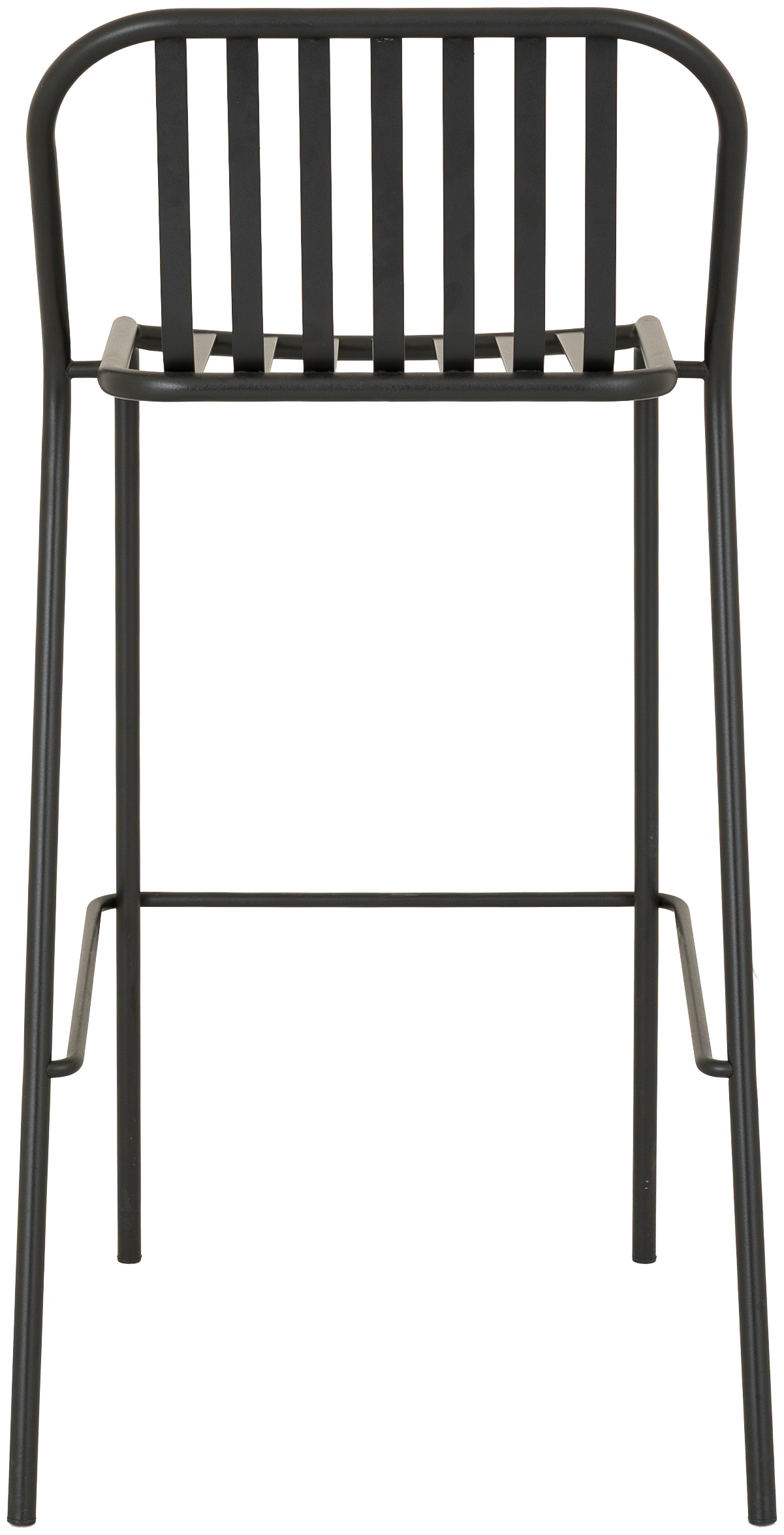 Silla de bar Petrol con marco de acero pintura electrostática negra - image 2