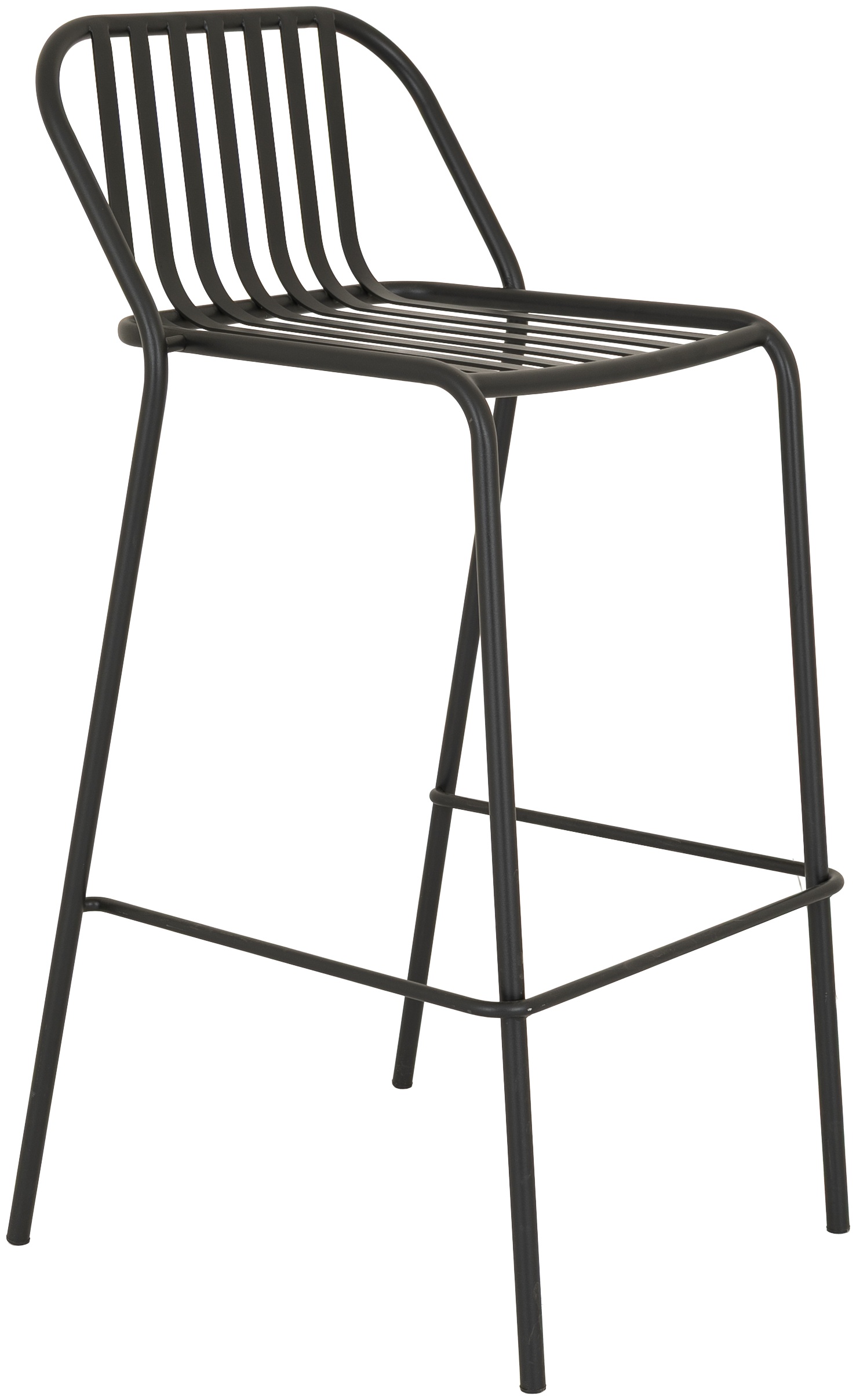Silla de bar Petrol con marco de acero pintura electrostática negra - image 3