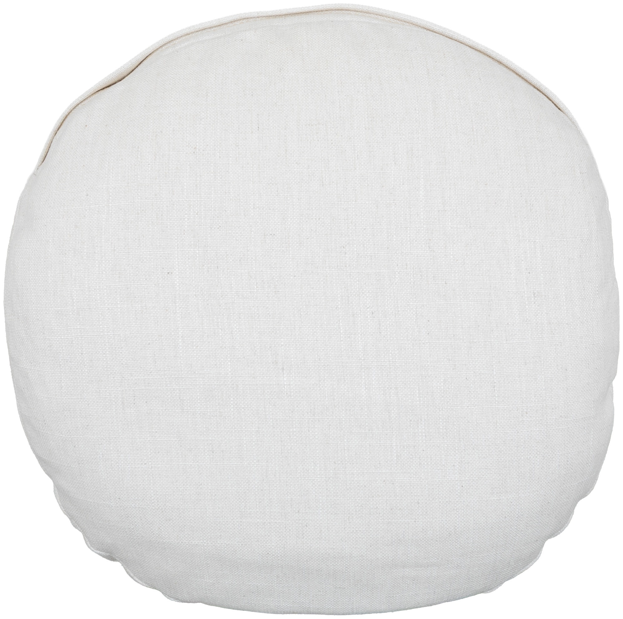 Almohada redonda con tela FLW Off White. - image 1