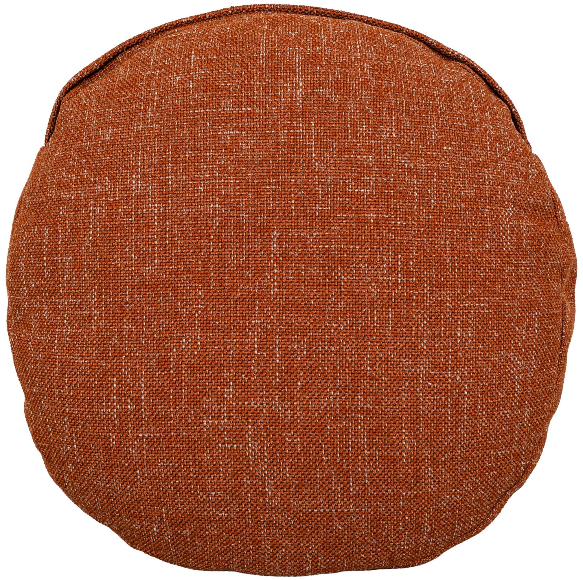 Round pillow with HIM Rust Red Fabric - image 1