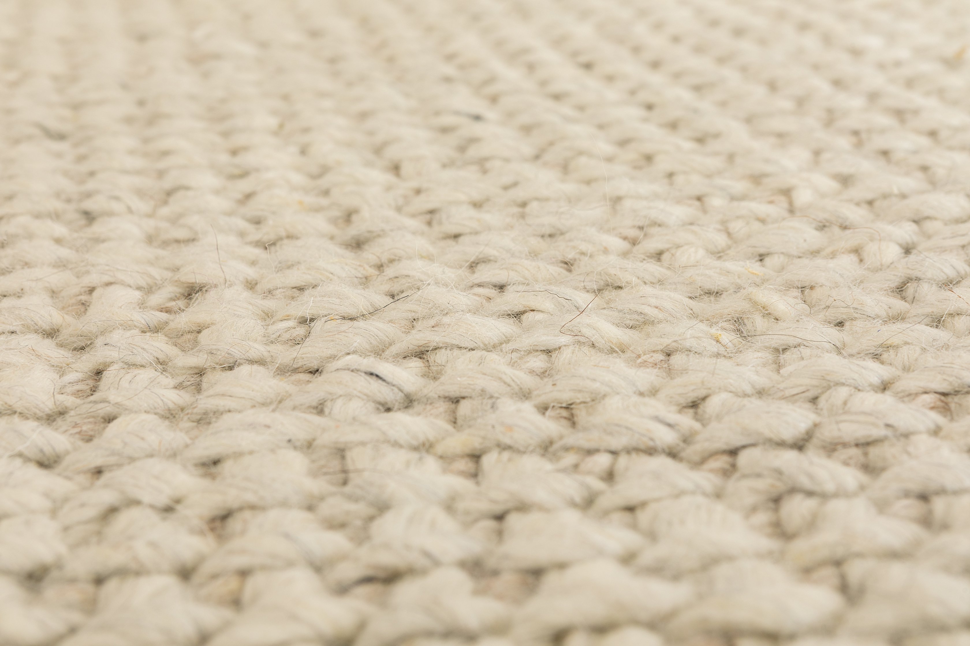 Loop Rug with Ivory wool frame, 10x14 cm - image 3