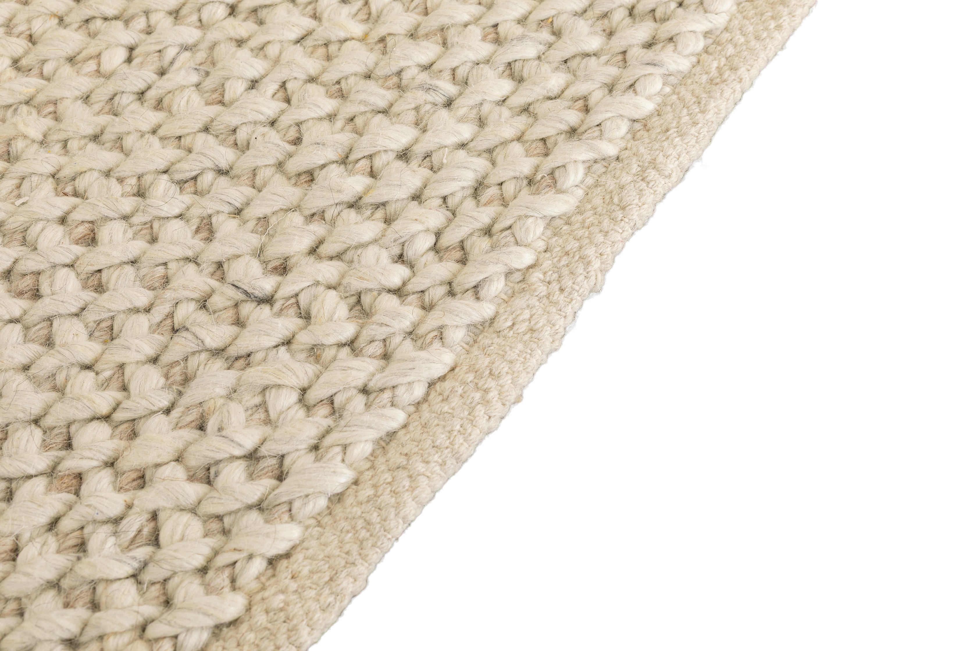 Loop Rug with Ivory wool frame, 6x9 cm - image 2