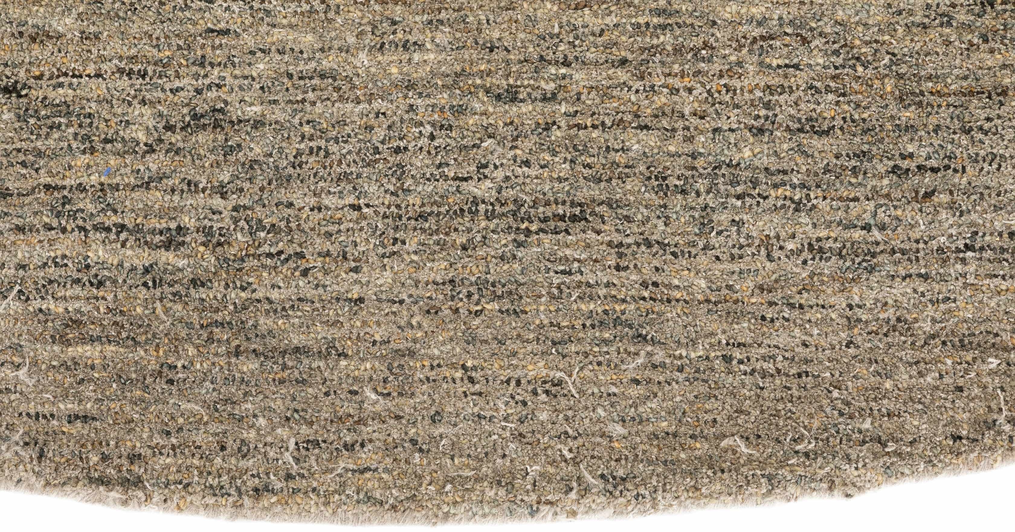 Alfombra Venice con marco de lana gris, 8 cm - image 1