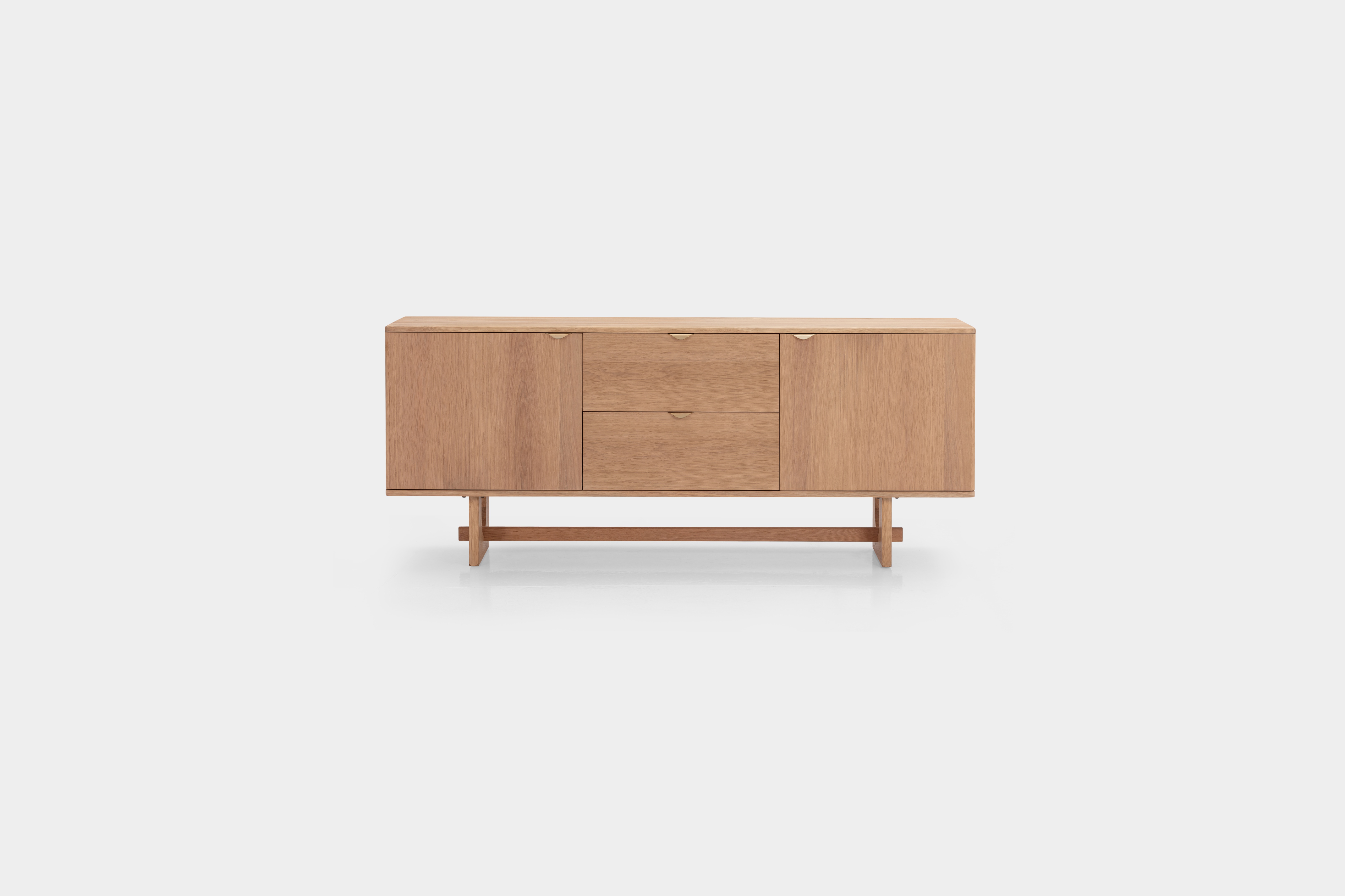 Arch Sideboard with Natural oak veneer frame, 180 cm - image 2