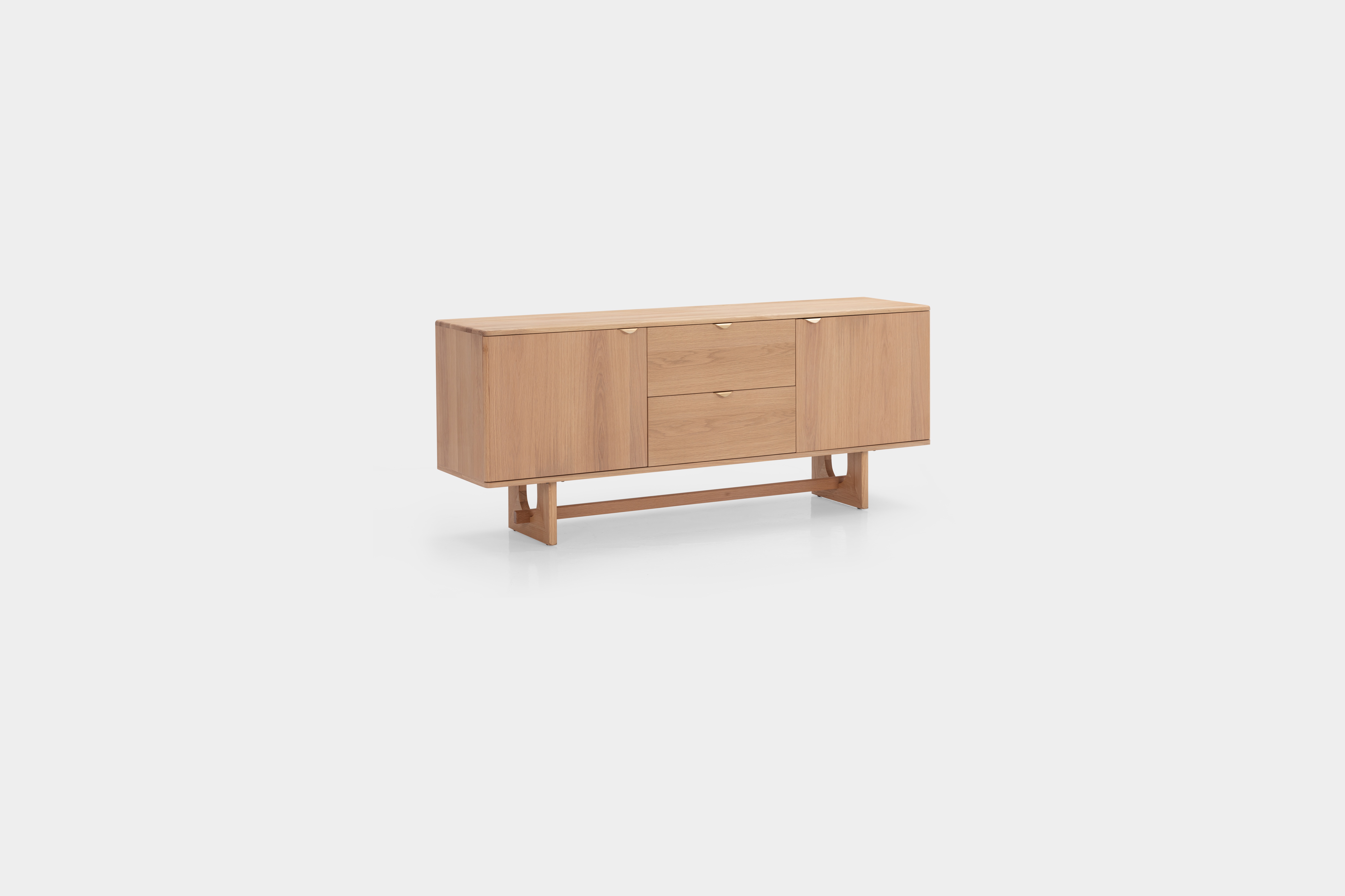 Arch Sideboard with Natural oak veneer frame, 180 cm - image 3