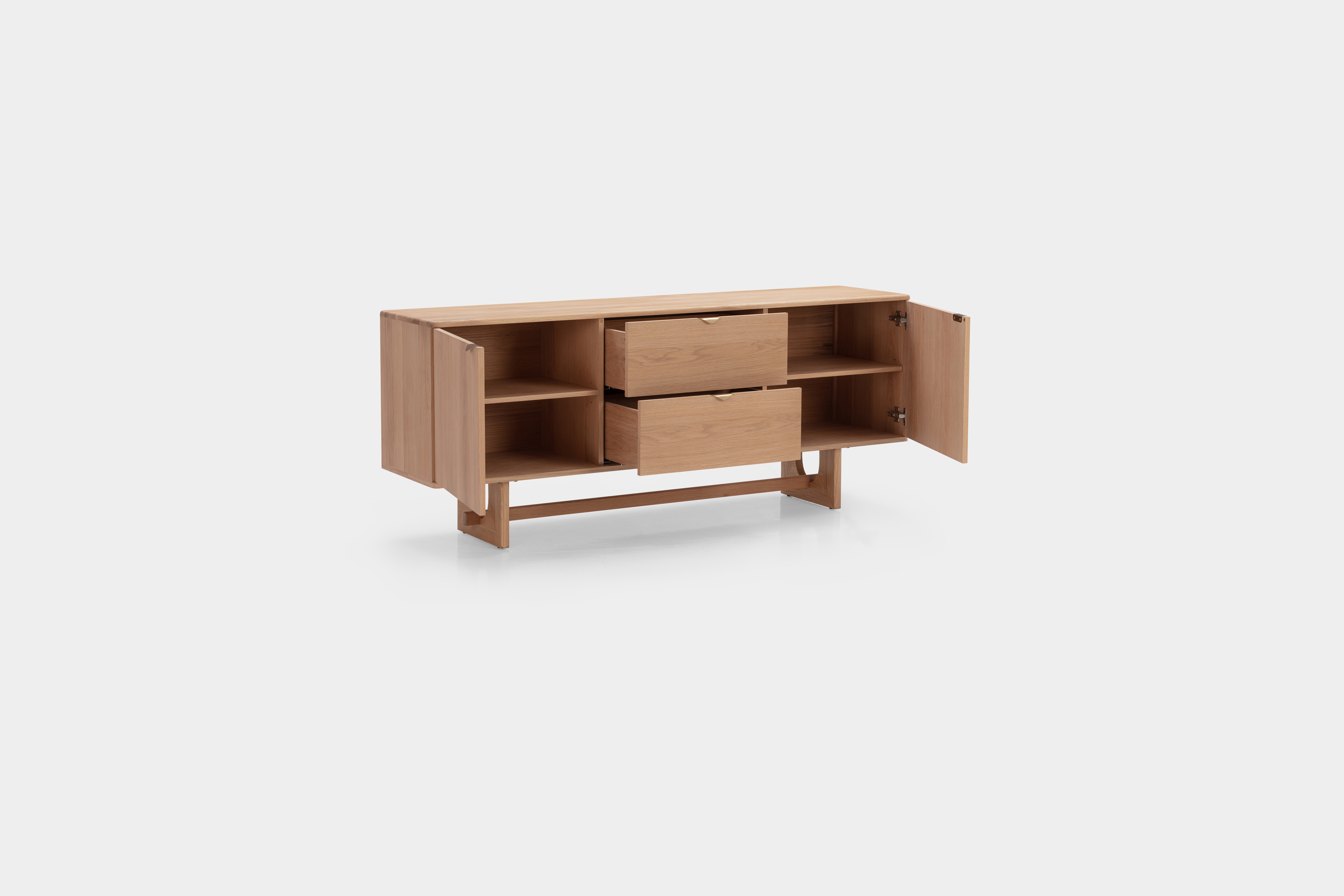 Arch Sideboard with Natural oak veneer frame, 180 cm - image 5