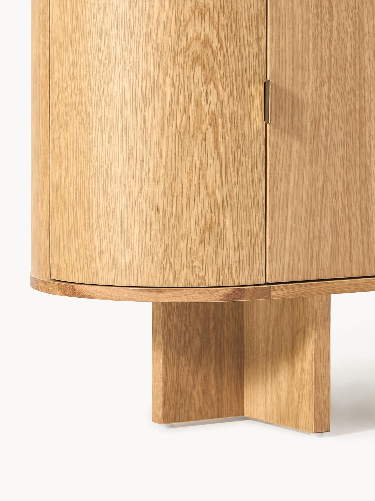 Ciso sideboard with Natural oak veneer frame, Natural Travertine top, 180 cm - image 3