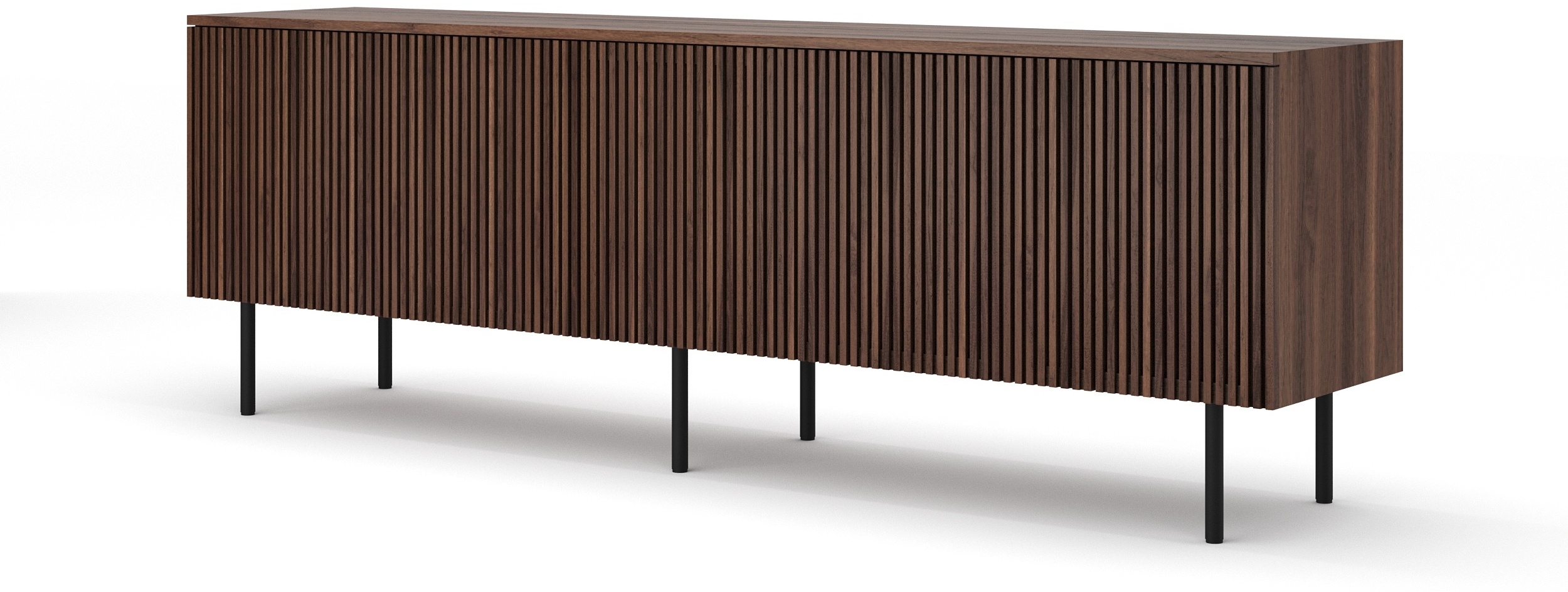 Aparador Monterey con cuerpo de chapa de walnut natural, 200 cm - image 2