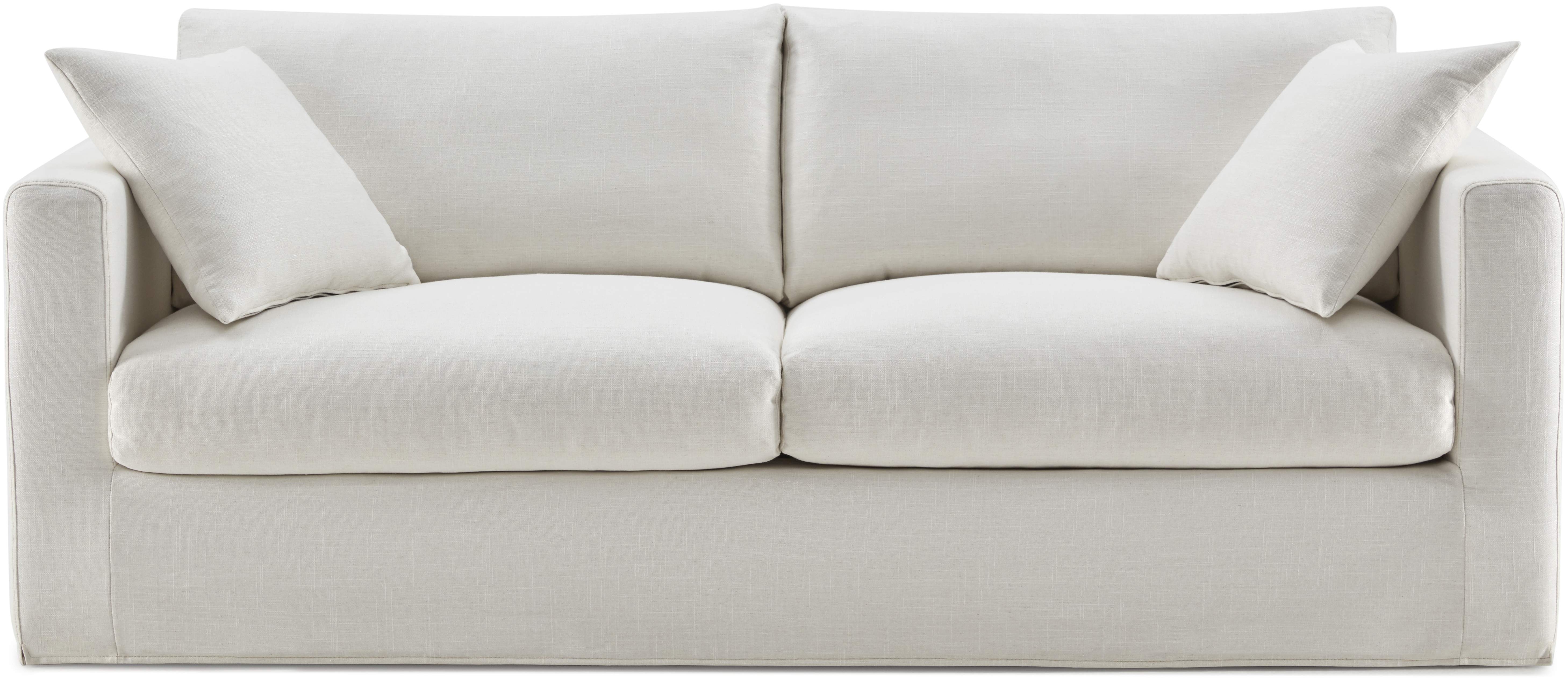 Sofá de 2 puestos Breeze con tela FLW en blanco hueso. - image 1