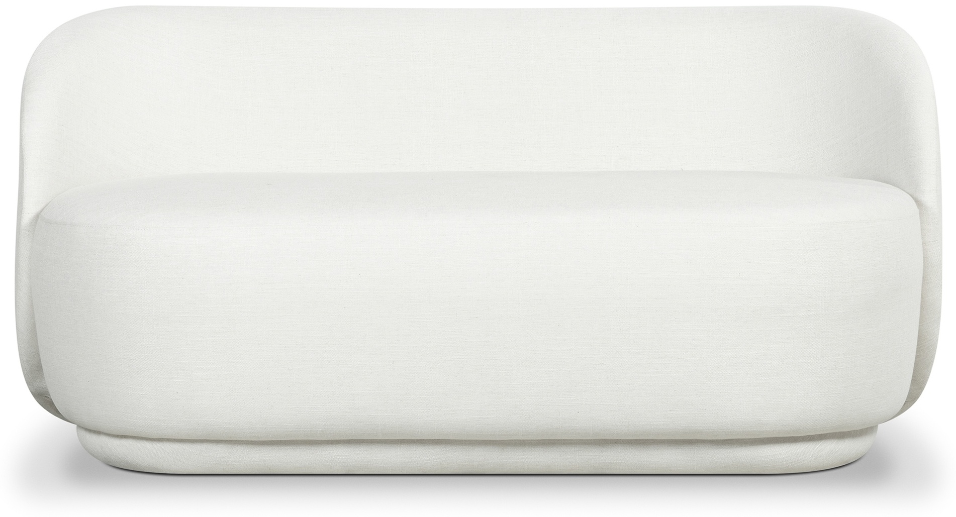 Sofá de 2 puestos Shell con tela Diego Cream. - image 1