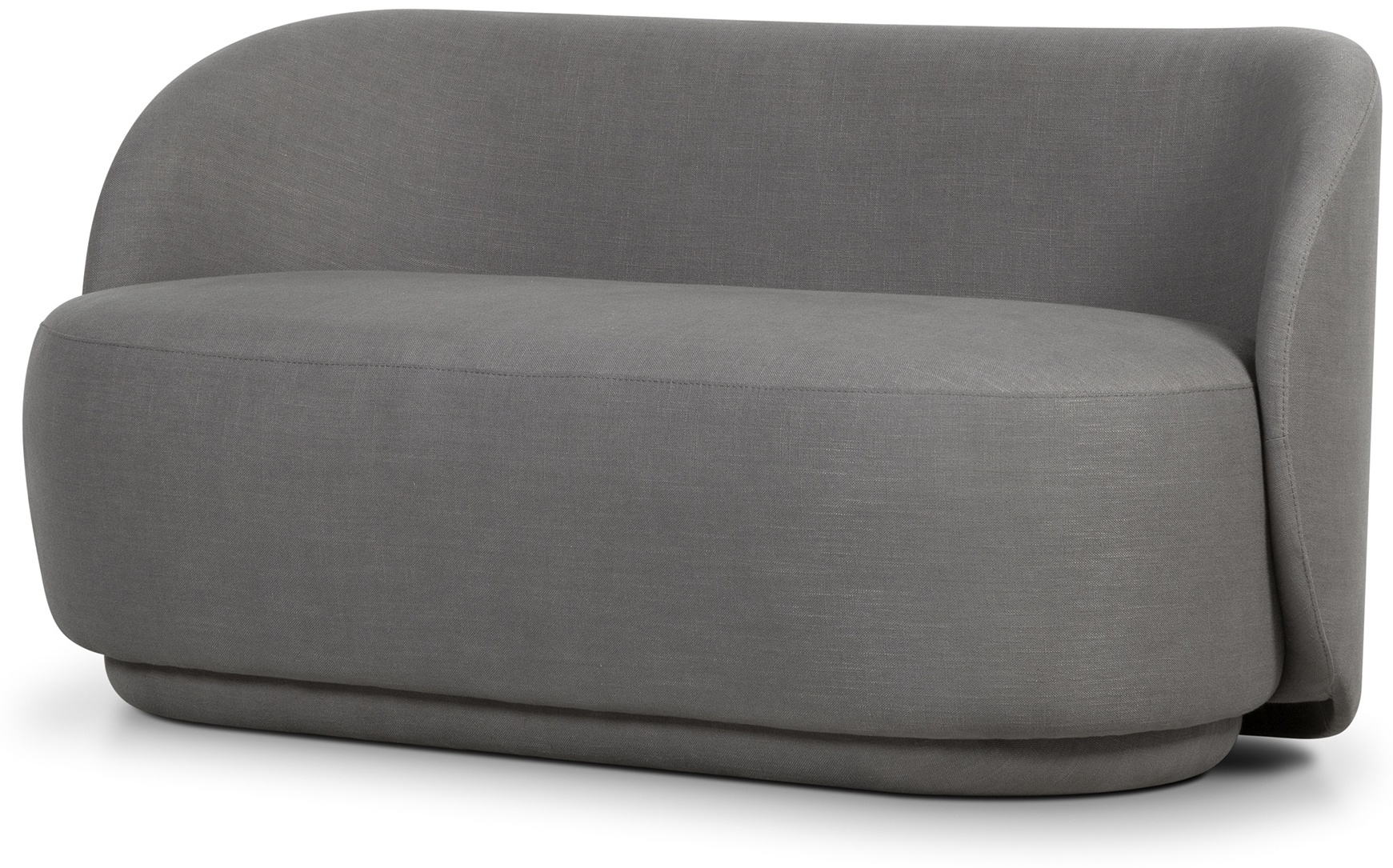 Shell 2 seater sofa with Diego Steel Fabric - image 2