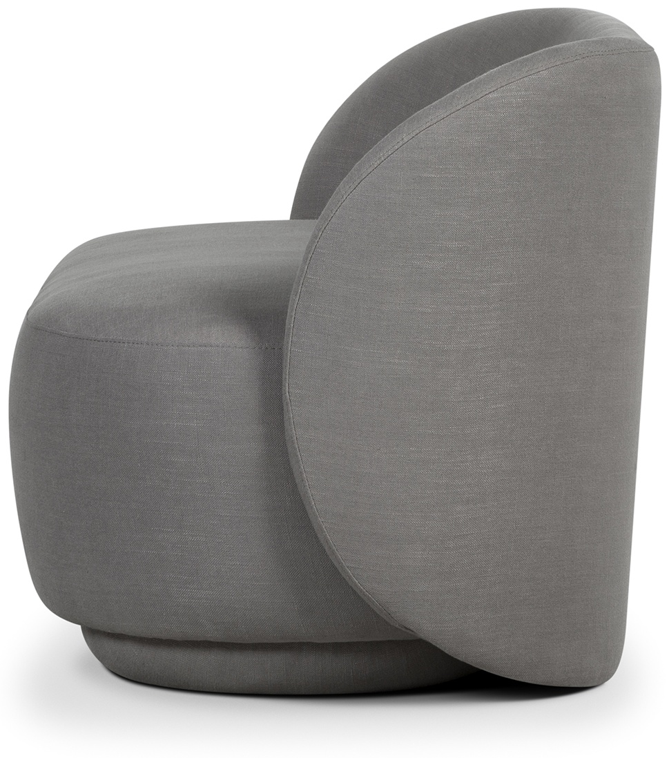 Shell 2 seater sofa with Diego Steel Fabric - image 3