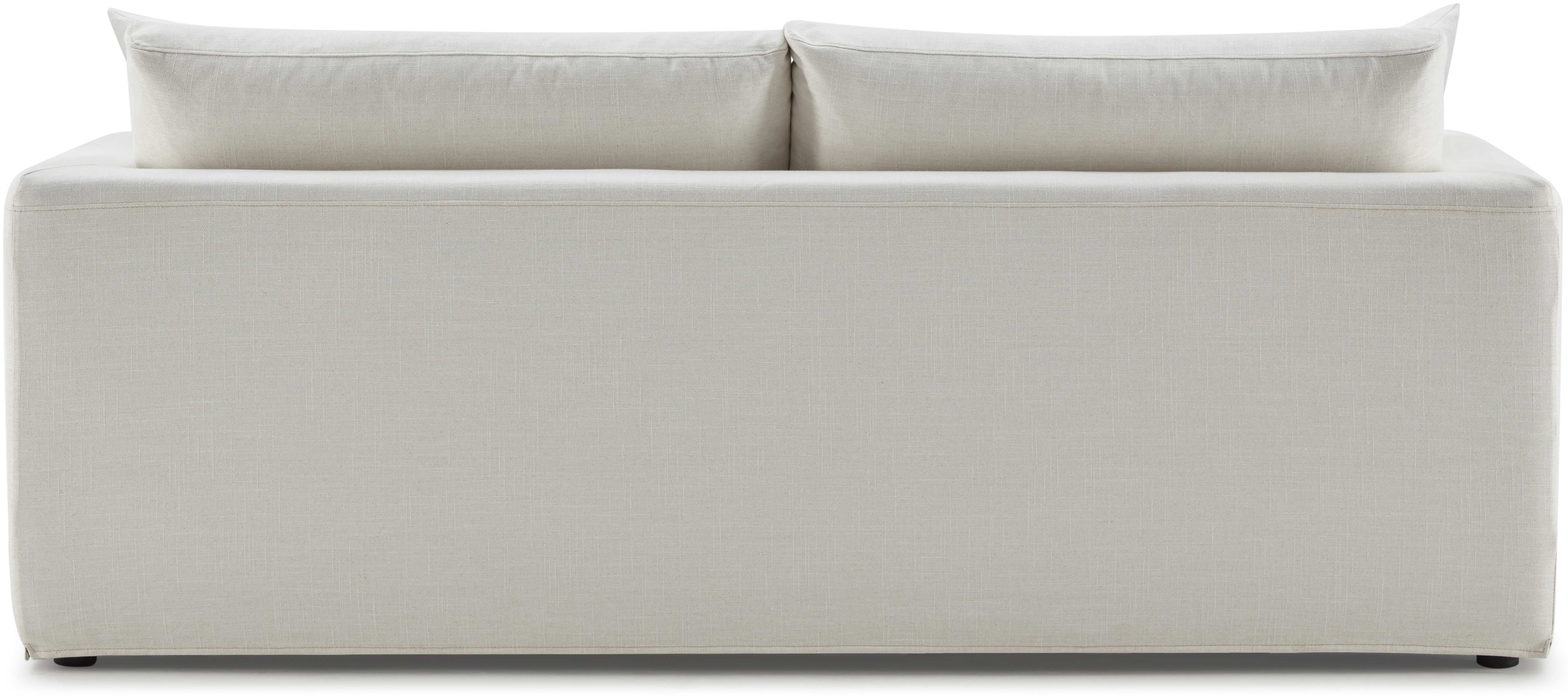 sofá de 3 puestos breeze con tela FLW en blanco hueso. - image 1