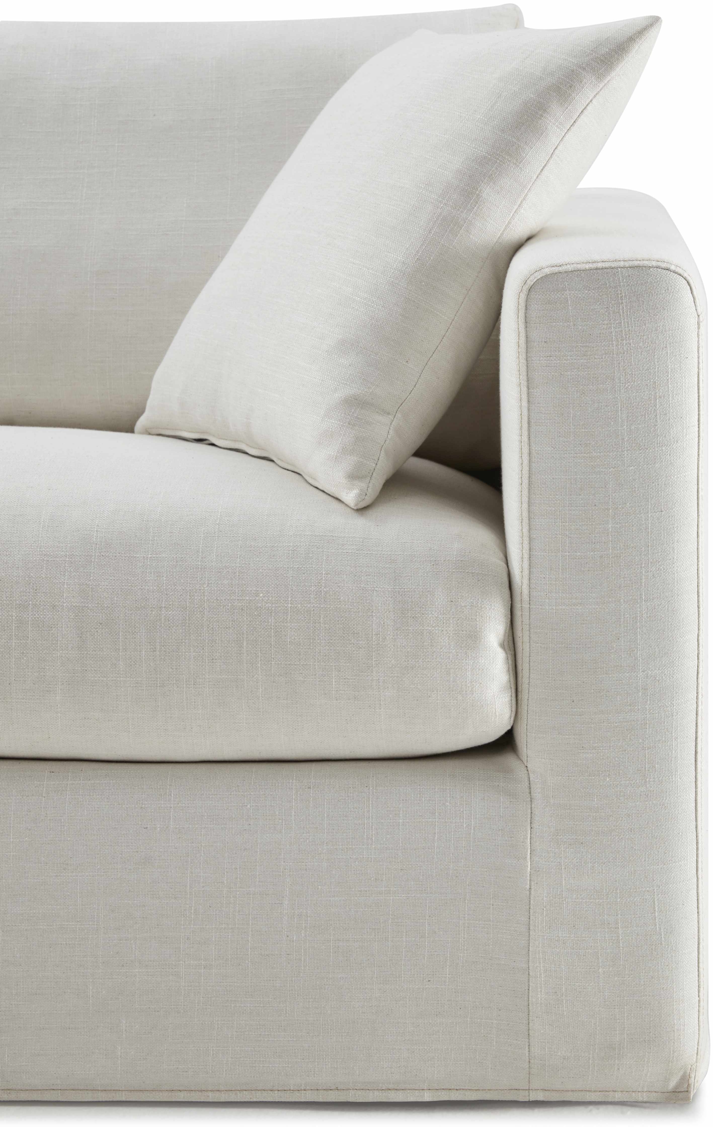 sofá de 3 puestos breeze con tela FLW en blanco hueso. - image 3