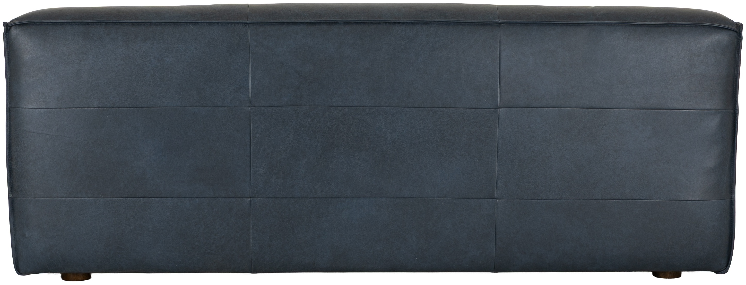 Sofá de 3 puestos Crest con cuero azul Oxford. - image 3
