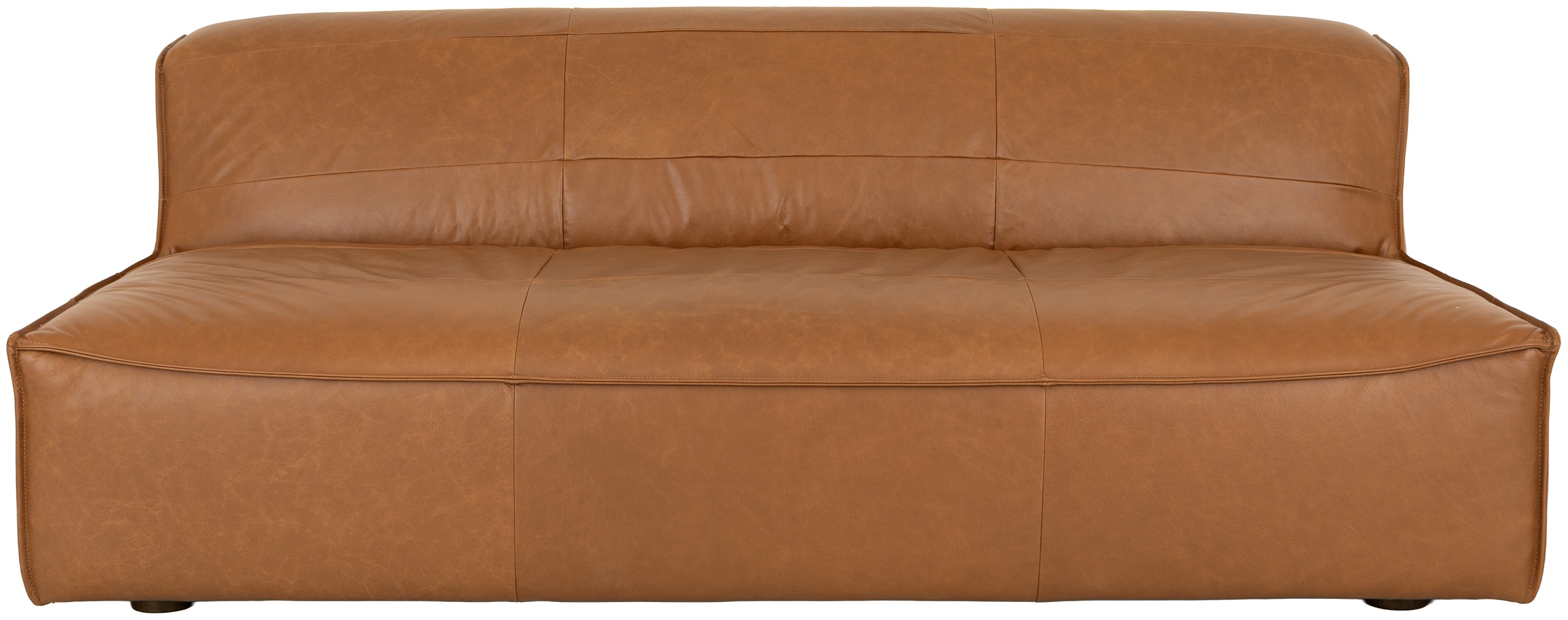 Crest 3 seater sofa with Panama Tan Leather - image 3