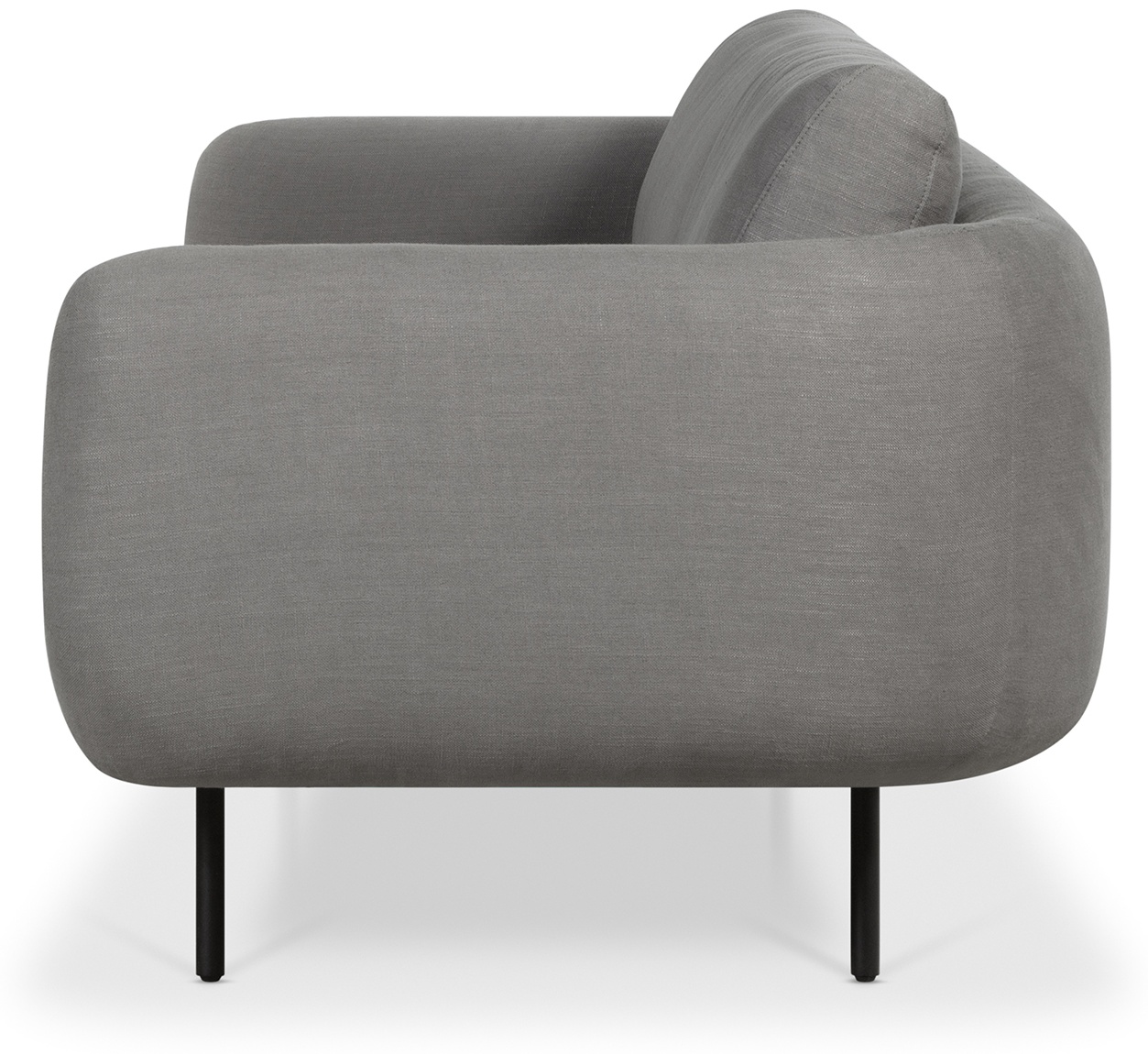 miro 3 seater sofa with Diego Steel Fabric - image 3
