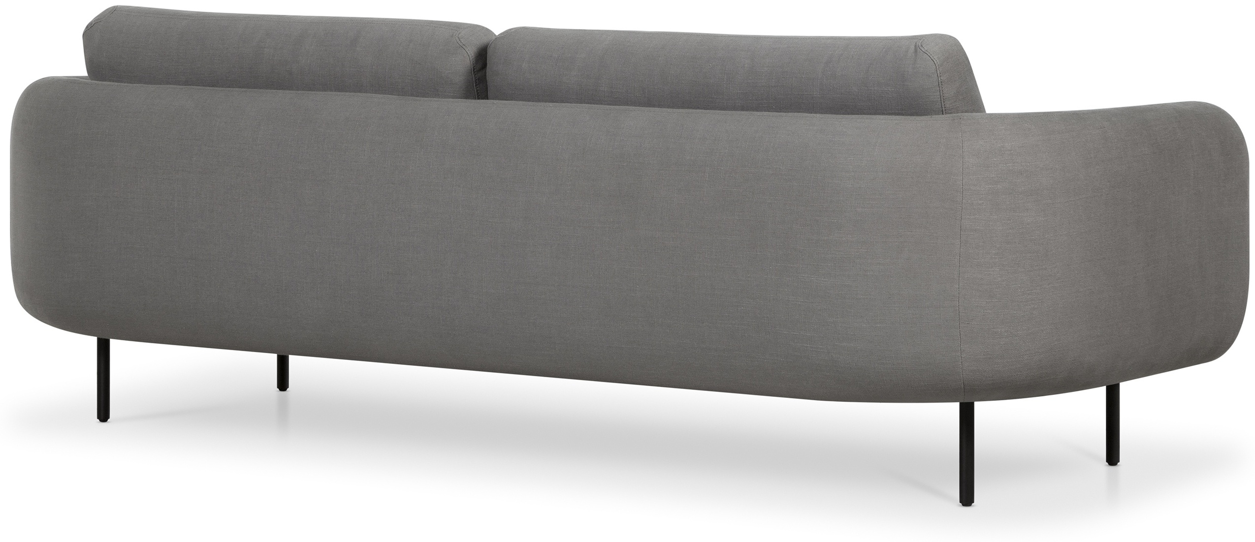 miro 3 seater sofa with Diego Steel Fabric - image 4