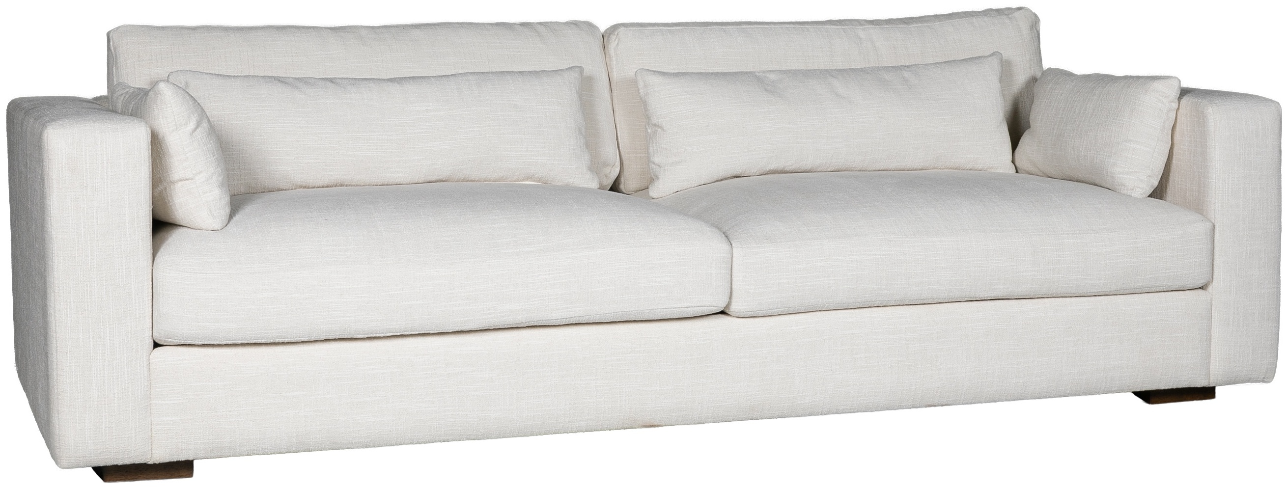 Sofá Bantry de 4 puestos con tela Crosshatch Cream. - image 1