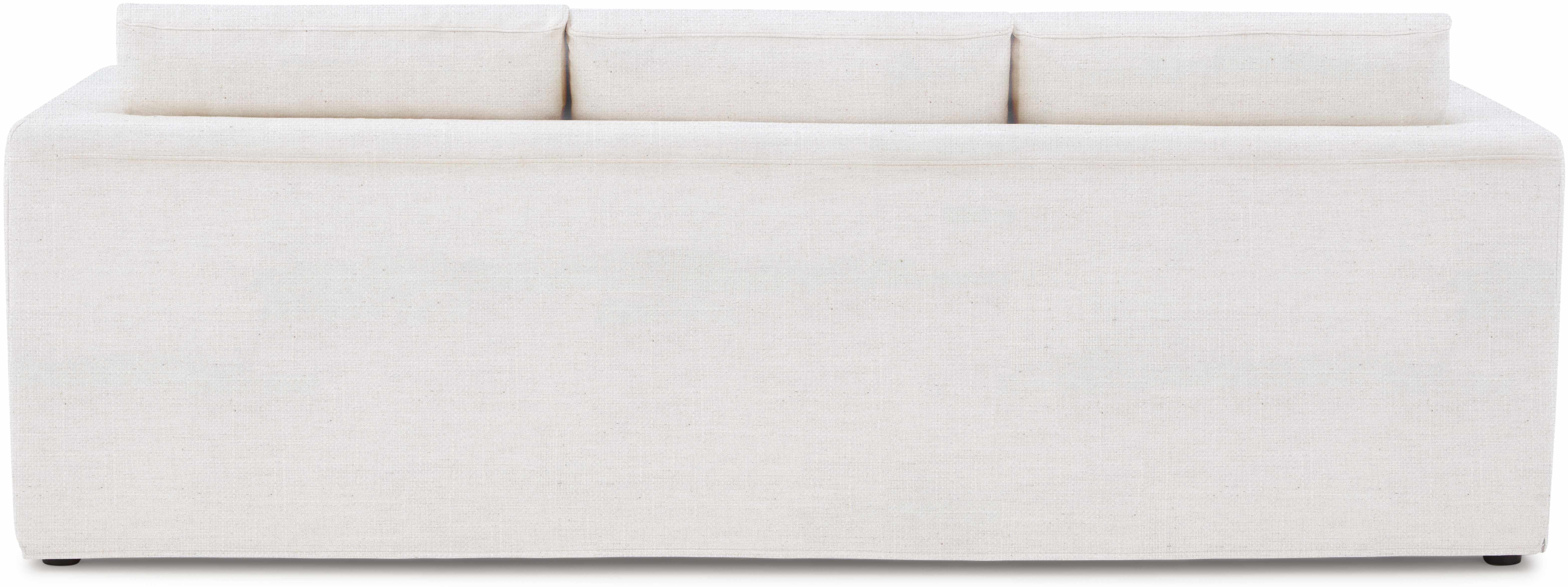 Sofá Breeze de 4 puestos con tela FLW en blanco hueso. - image 1