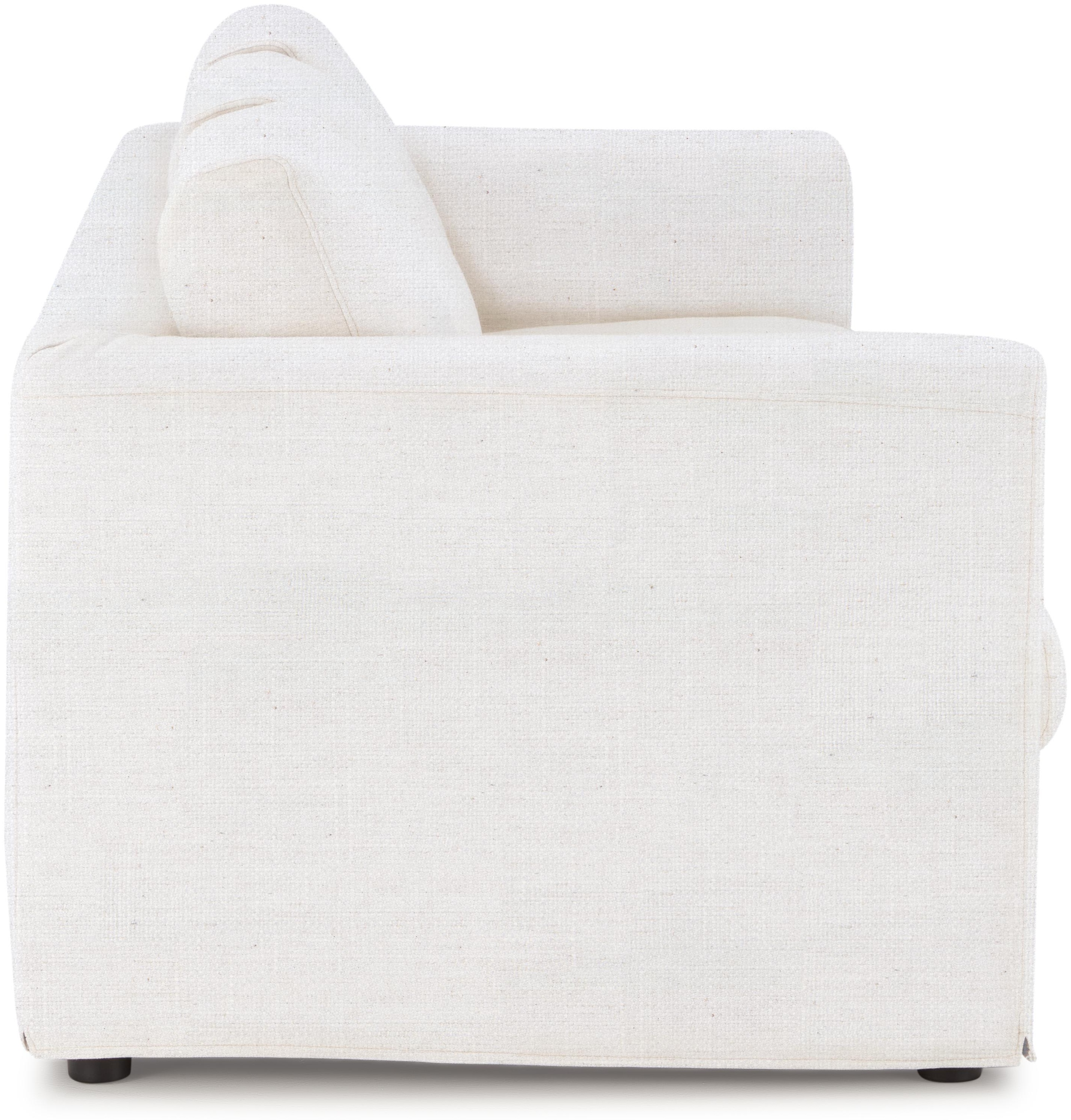 Sofá Breeze de 4 puestos con tela FLW en blanco hueso. - image 3