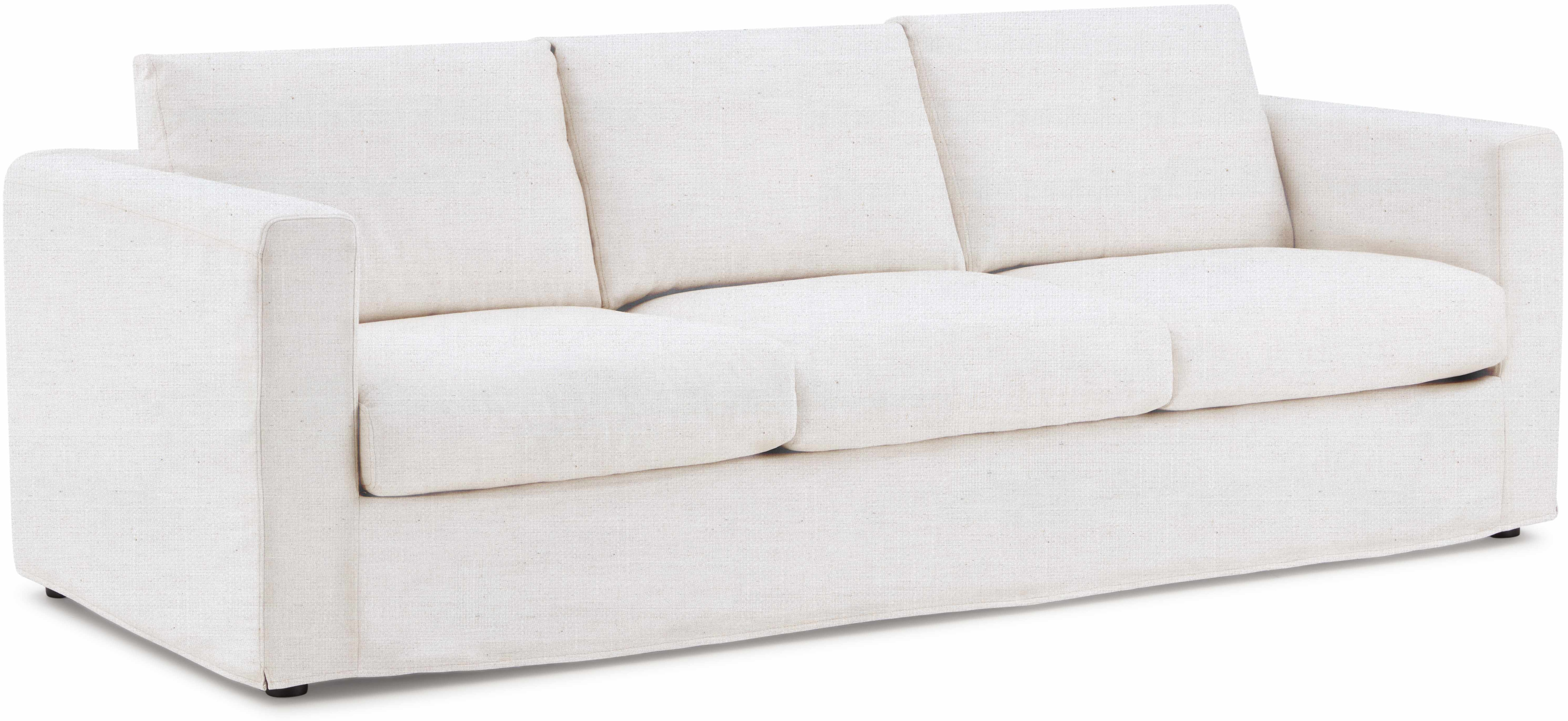 Sofá Breeze de 4 puestos con tela FLW en blanco hueso. - image 4