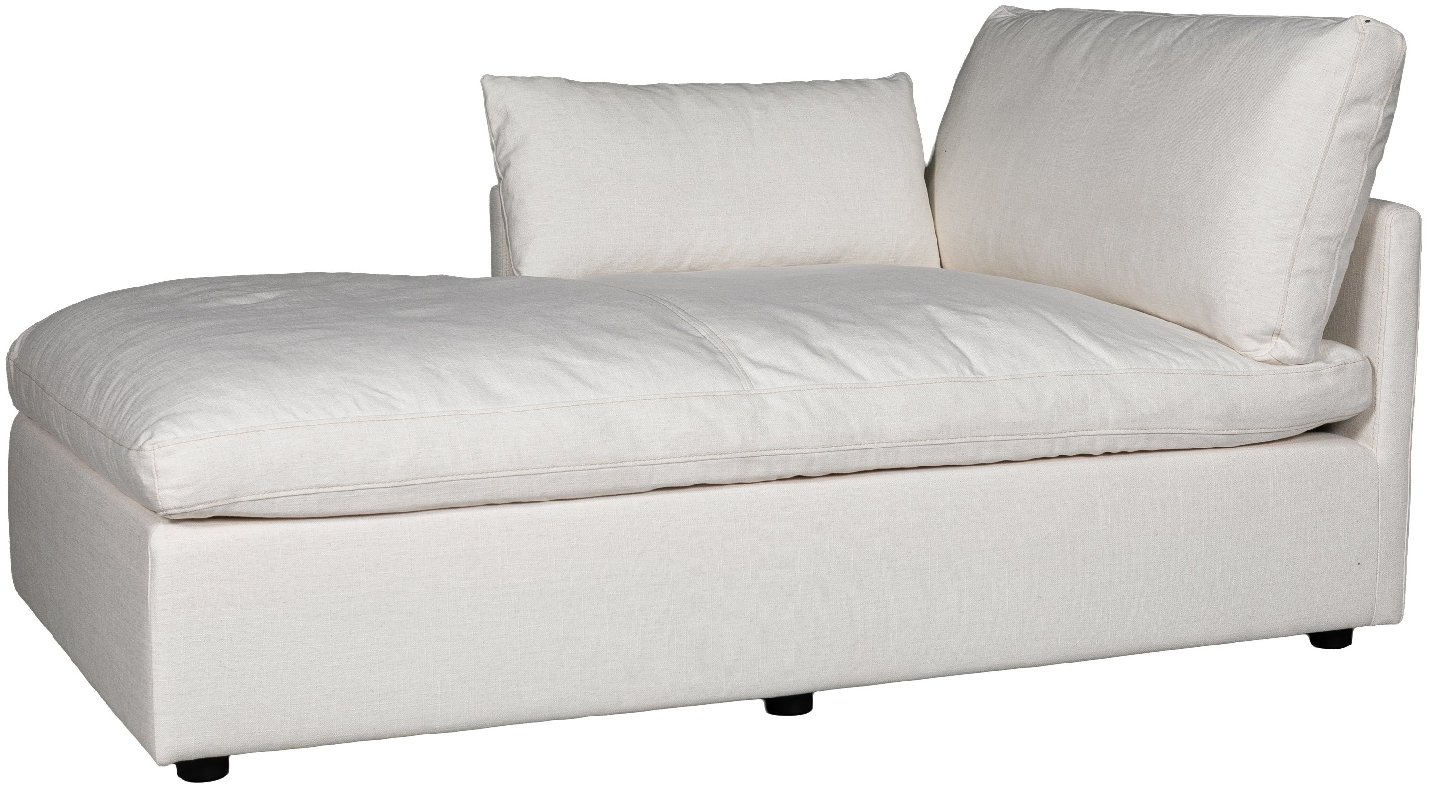 Bingo modular sofa chaise right with FLW Off White Fabric - image 1