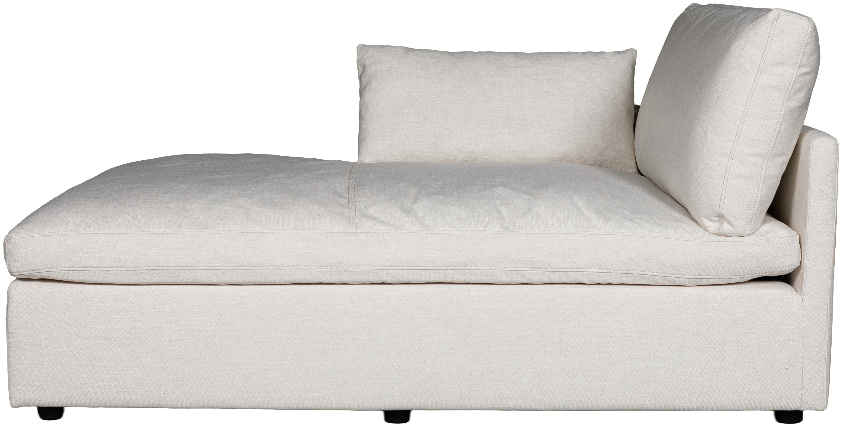 Bingo modular sofa chaise right with FLW Off White Fabric - image 2