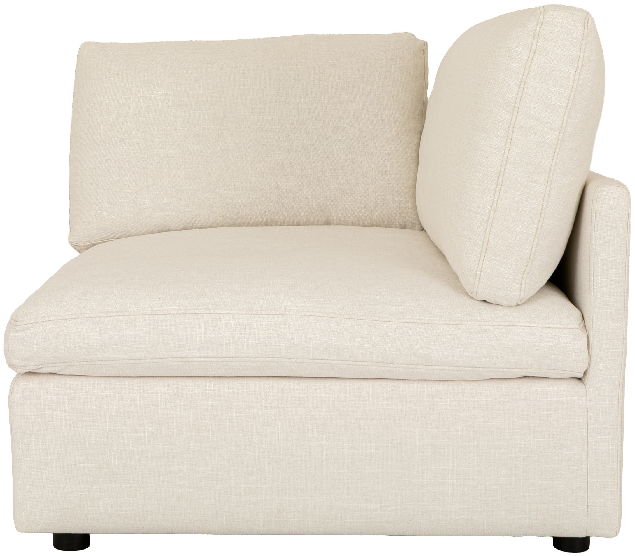Bingo modular sofa corner piece with FLW Off White Fabric - image 3