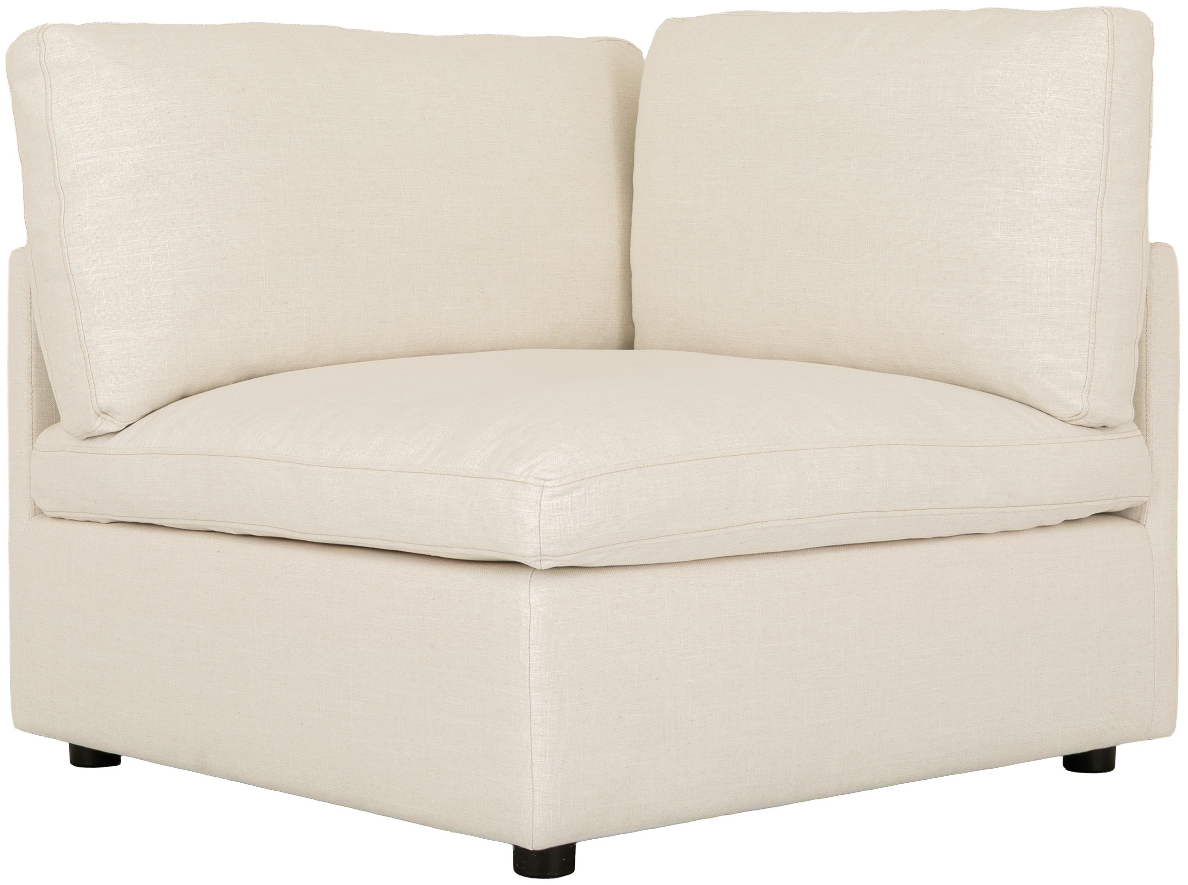 Bingo modular sofa corner piece with FLW Off White Fabric - image 4