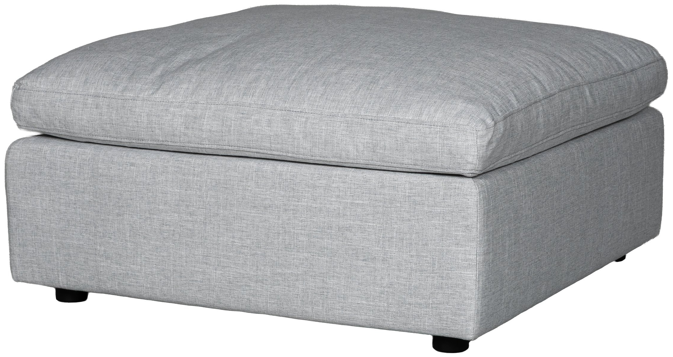 Bingo modular sofa ottoman with FLW Light Grey Fabric - image 1