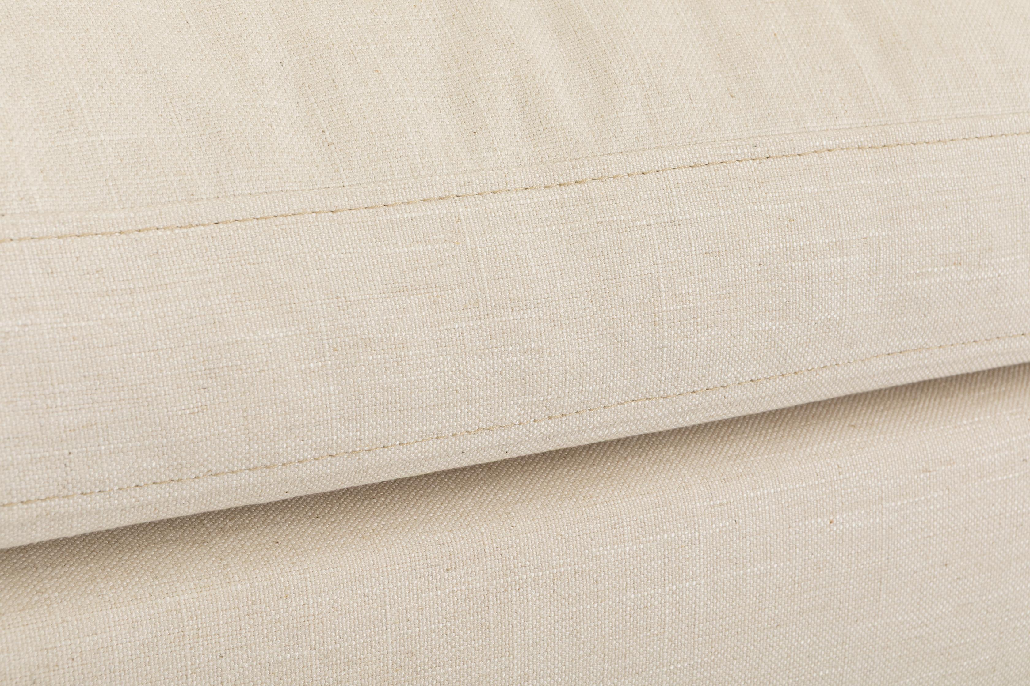 Otomana modular para sofá Bingo con tela FLW en blanco hueso. - image 2