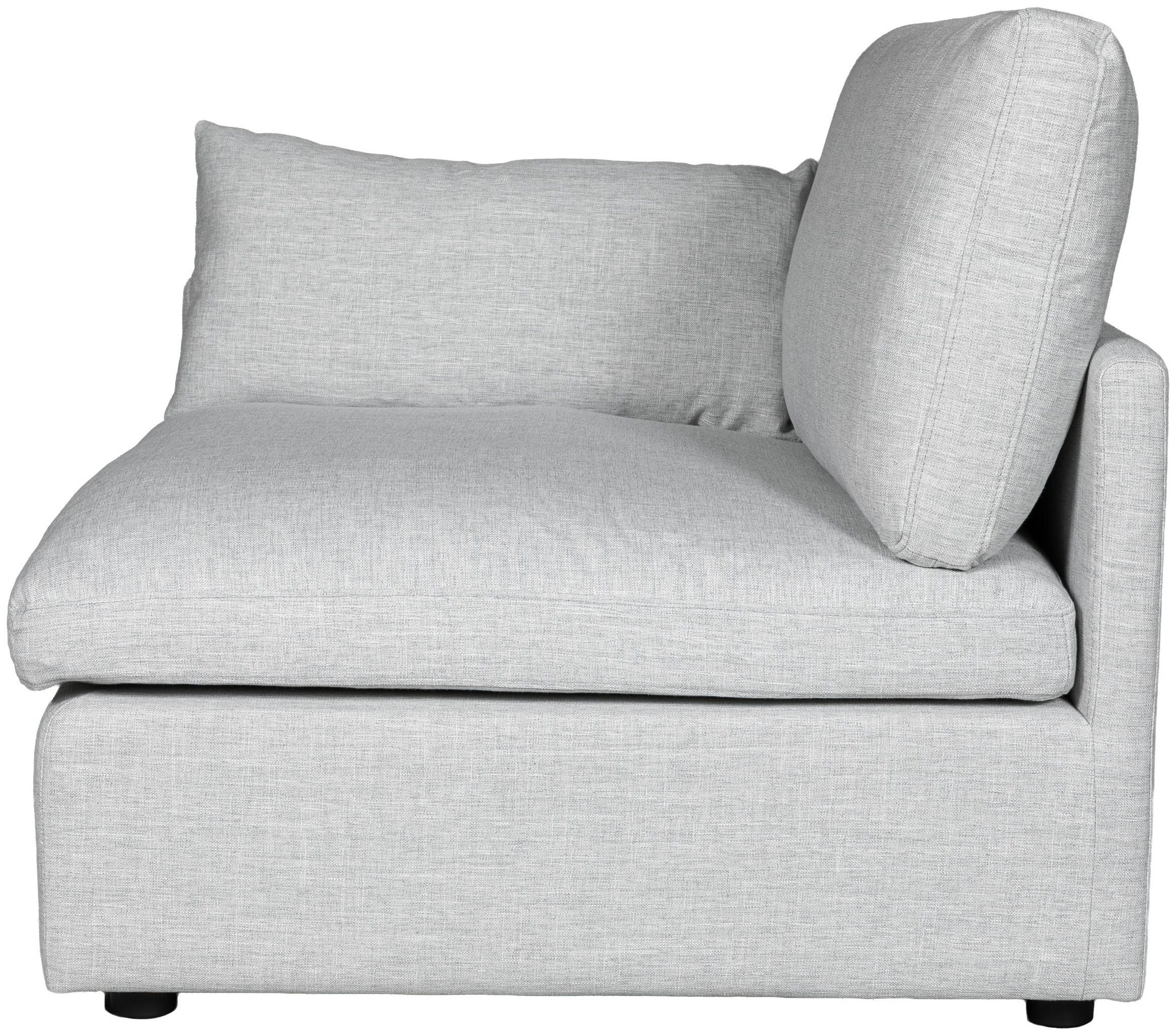 Bingo modular sofa side piece with FLW Light Grey Fabric - image 2