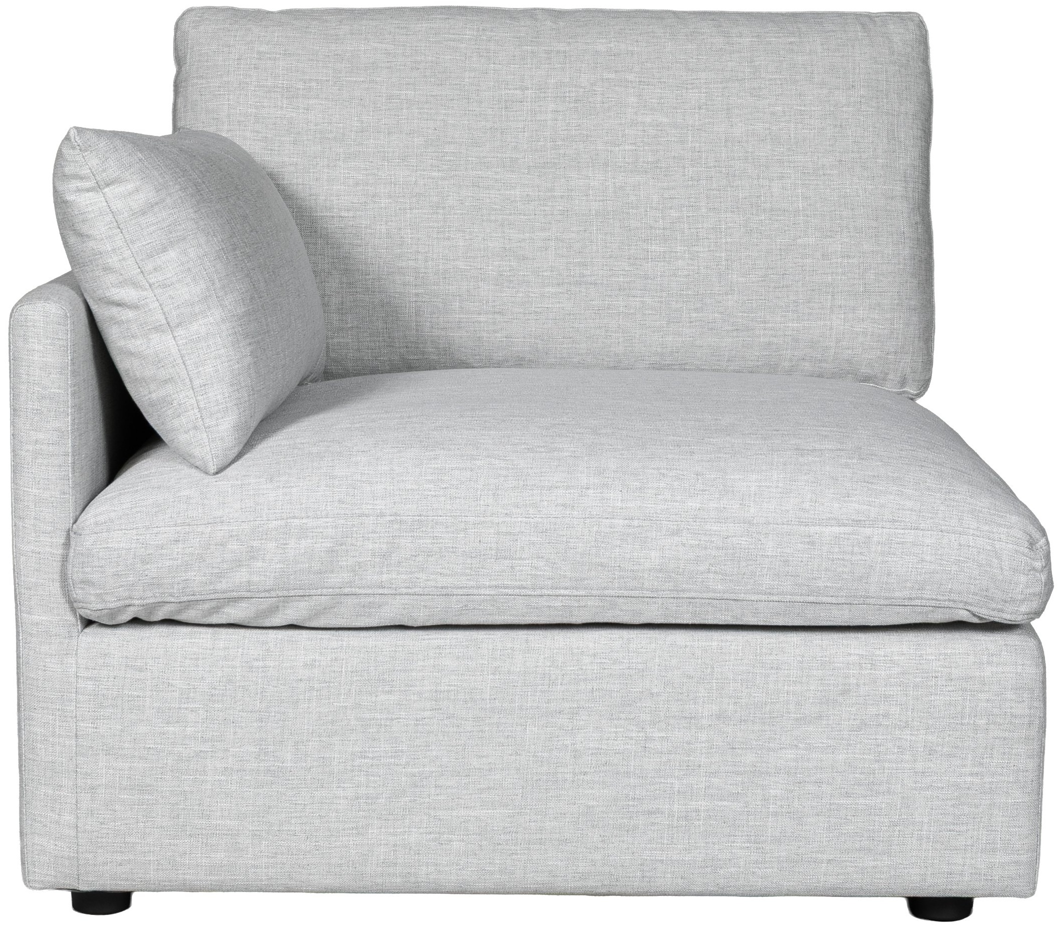 Bingo modular sofa side piece with FLW Light Grey Fabric - image 4