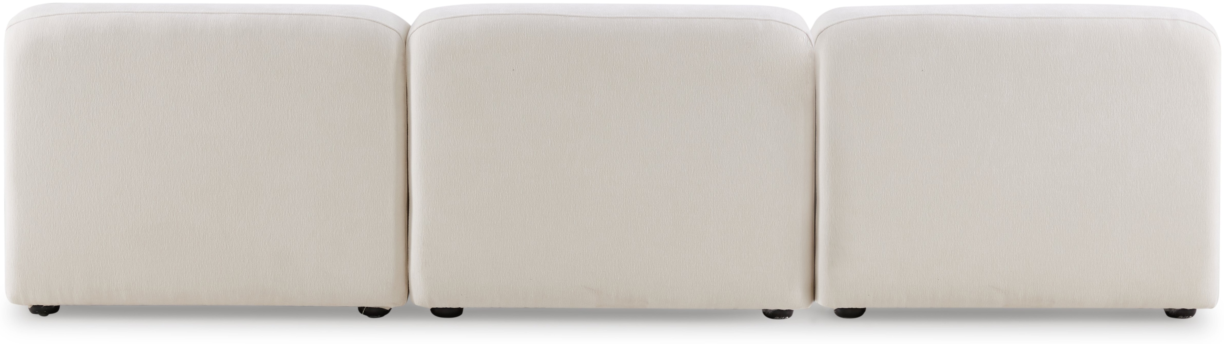 Sofá modular pretty con chaise en tela FAM color blanco hueso - image 4